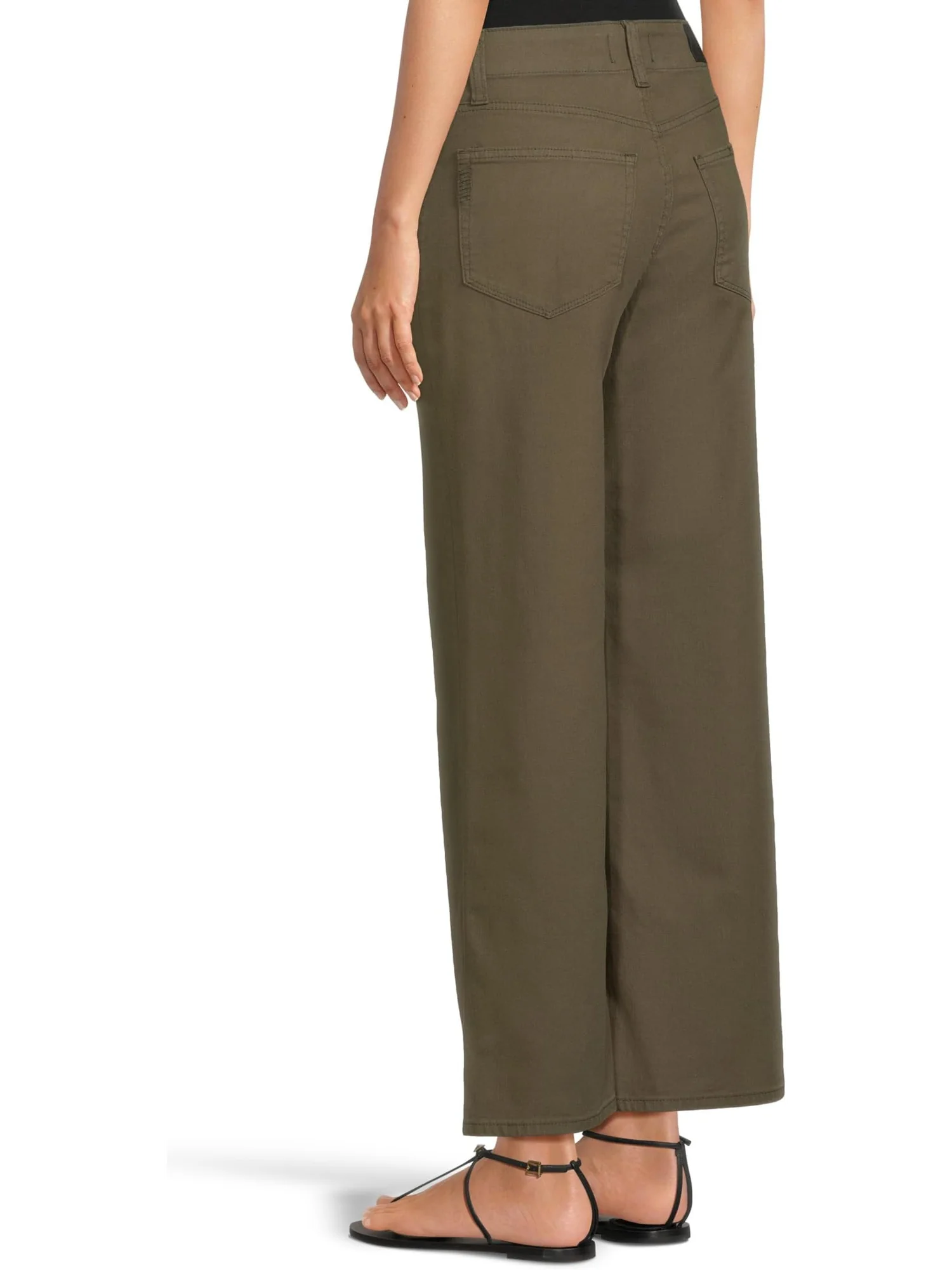 Джинсы Paige Ari With Waistband Tie And Stitch Thru Pockets In Vintage Forester Green — 3