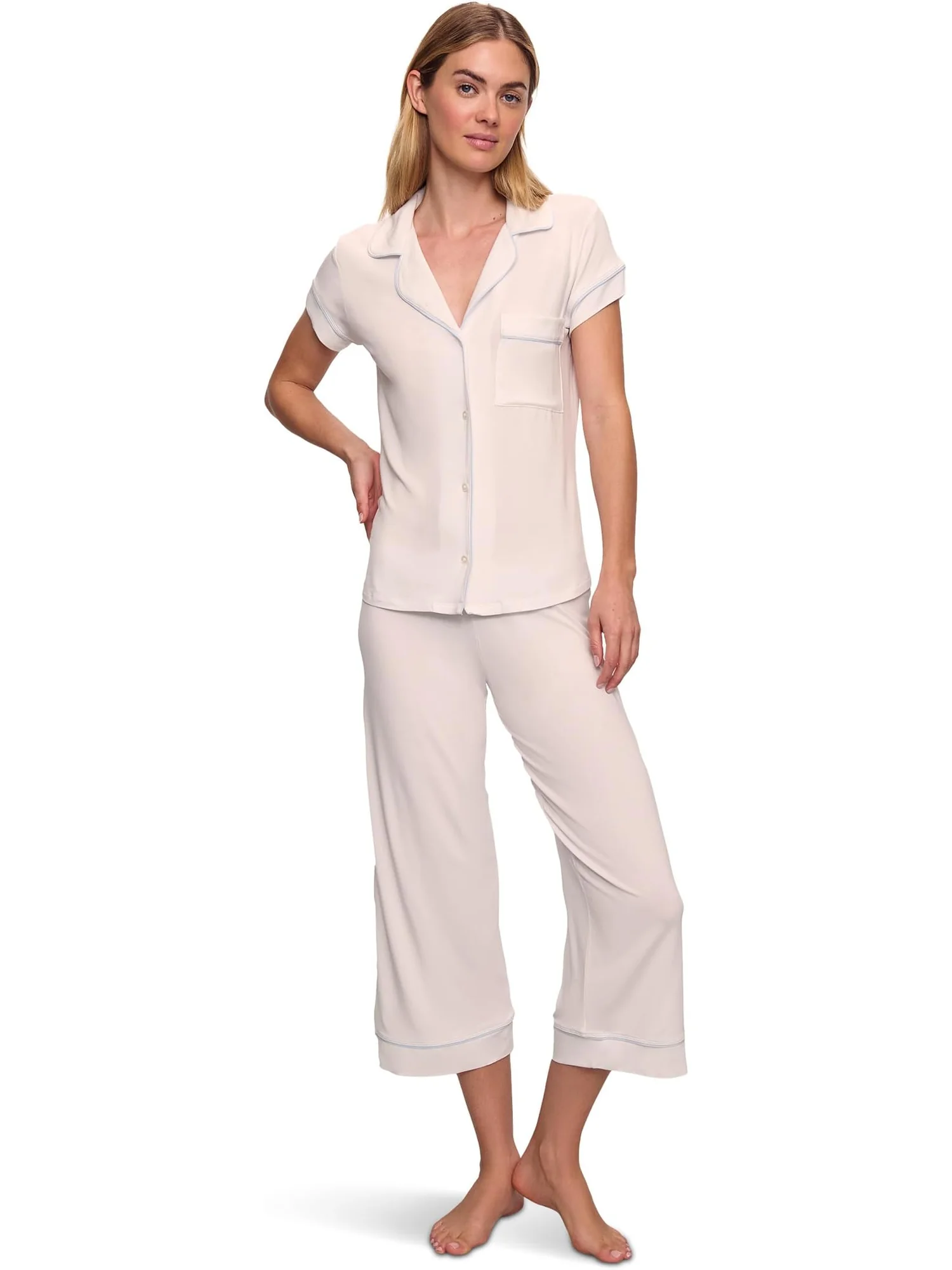 Пижама Eberjey Gisele - The Cropped Pajama Set — 1