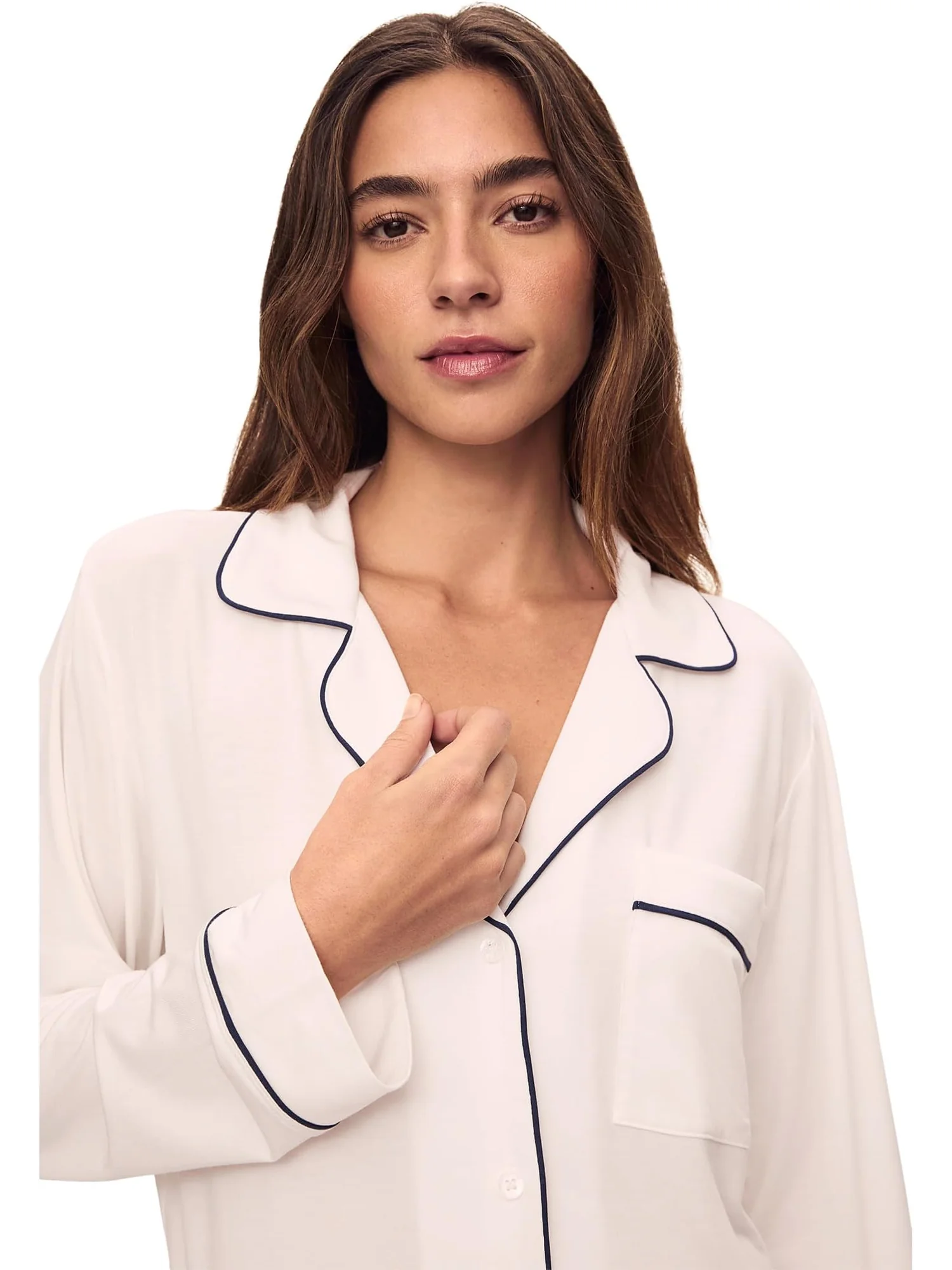 Пижама Eberjey Gisele Long Sleeve Top & Short PJ Set — 3