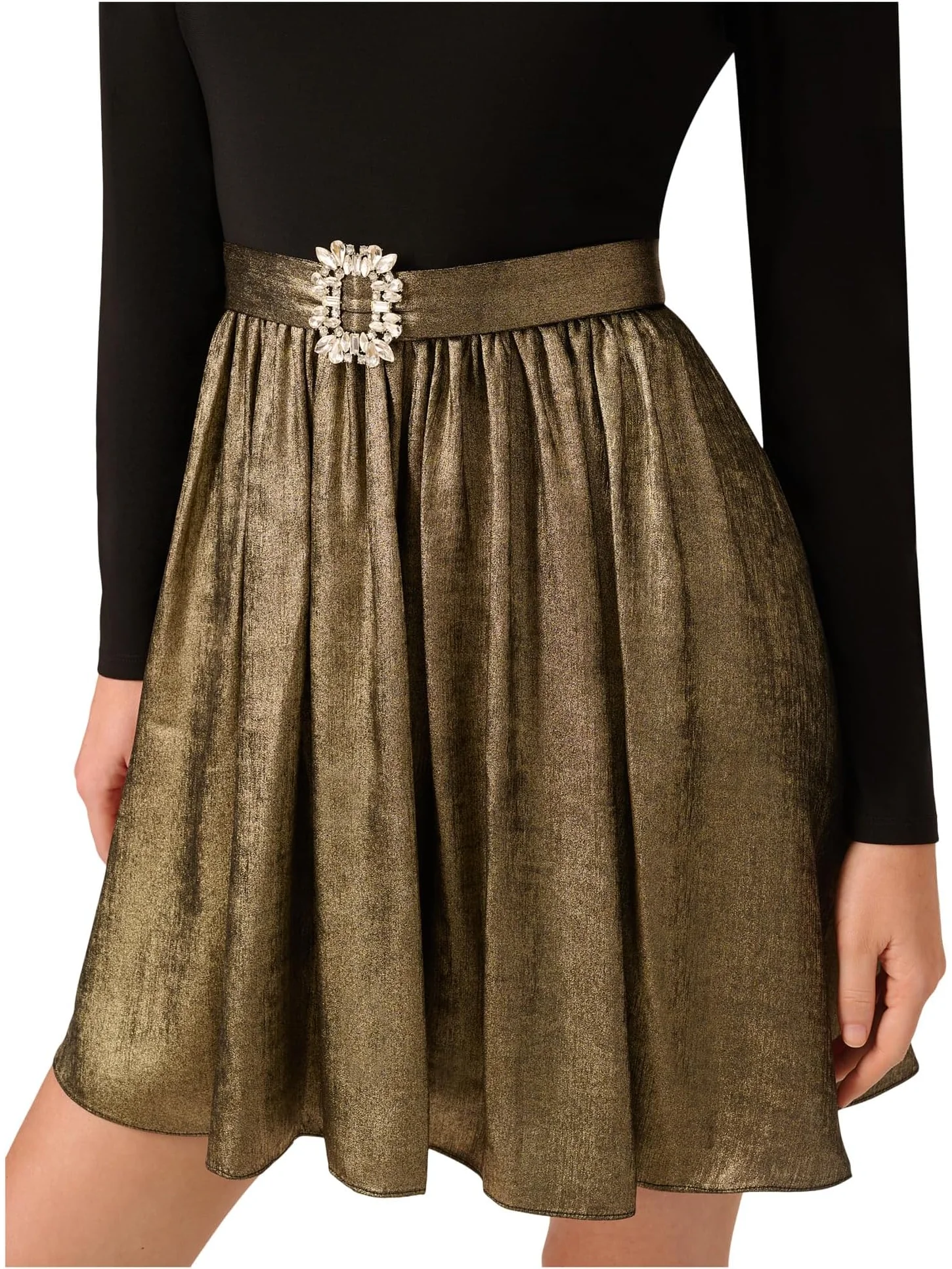 Платье Adrianna Papell Jersey Metallic Short Dress — 3