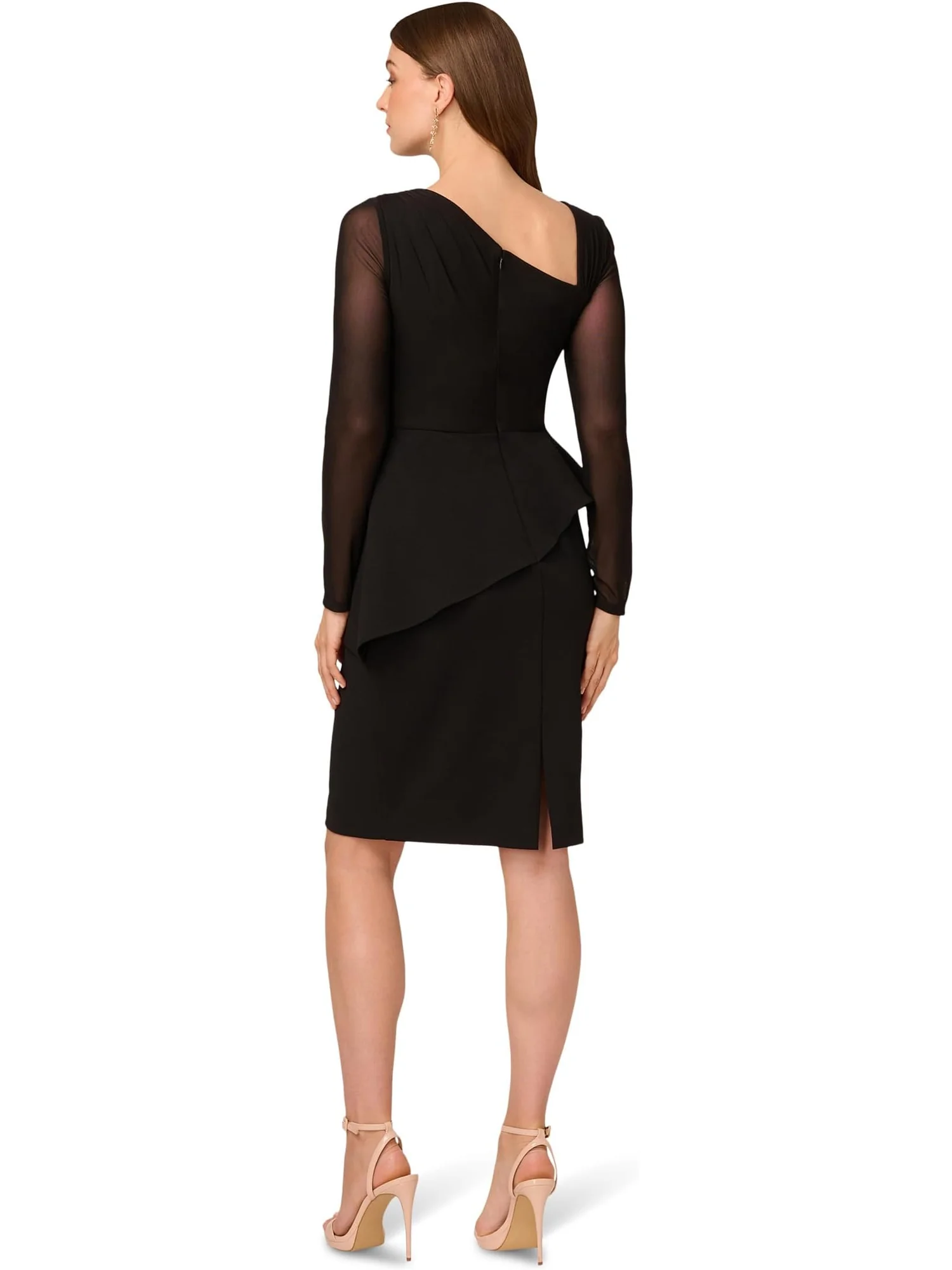 Платье Adrianna Papell Asymmetrical Crepe Dress — 2