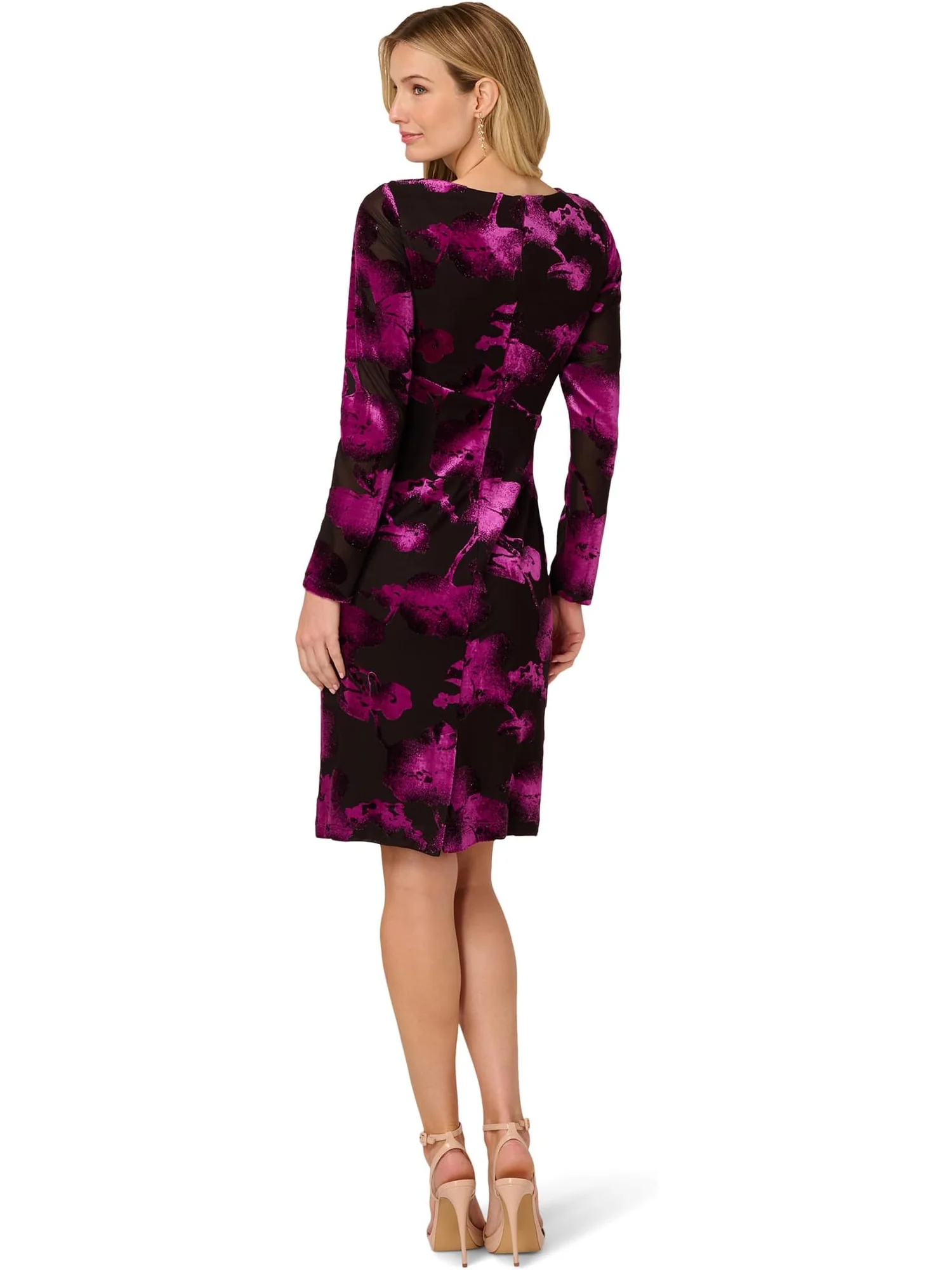 Платье Adrianna Papell Surplus Velvet Midi Dress — 2