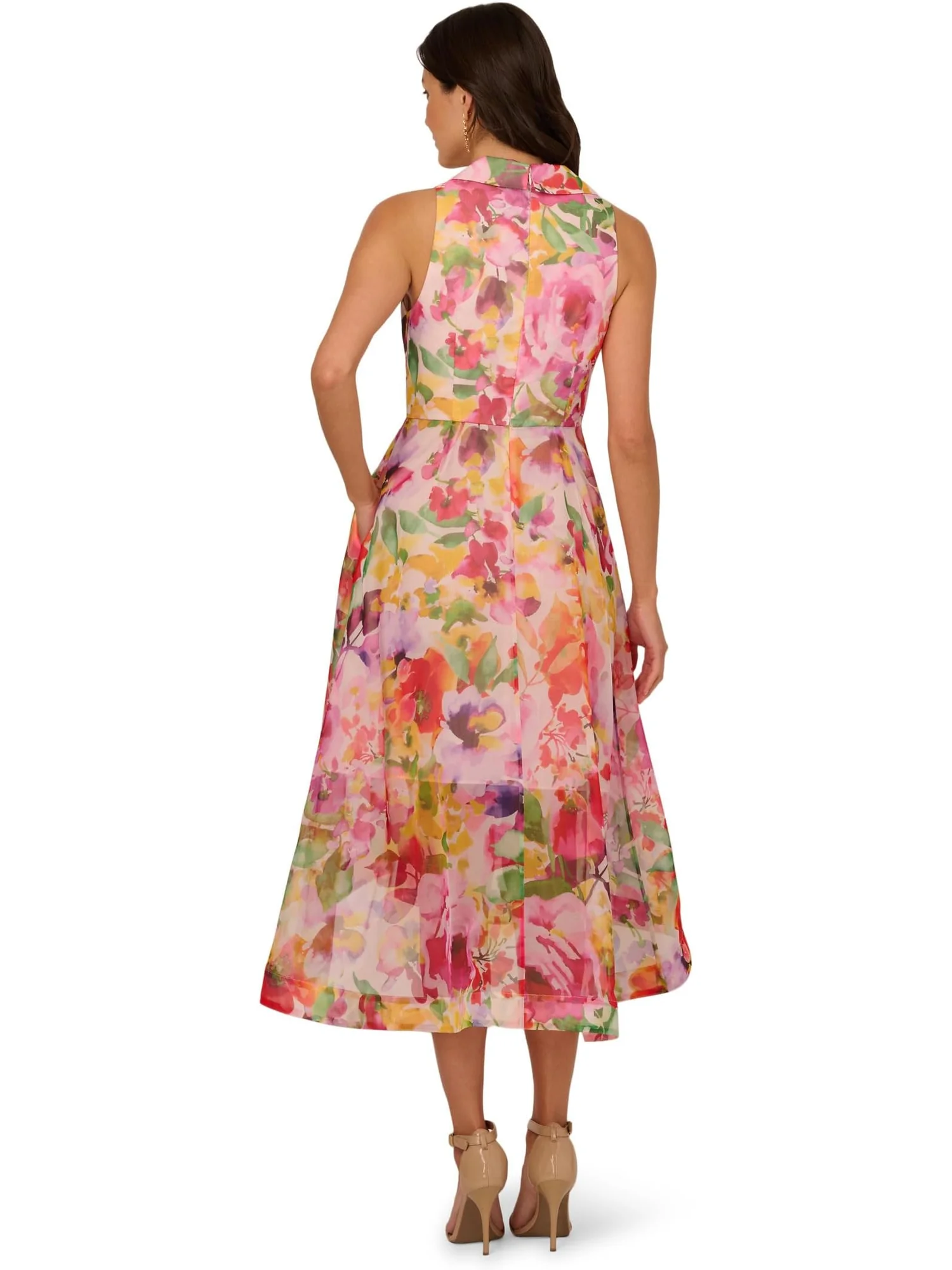 Платье Adrianna Papell Printed High-Low Dress — 2