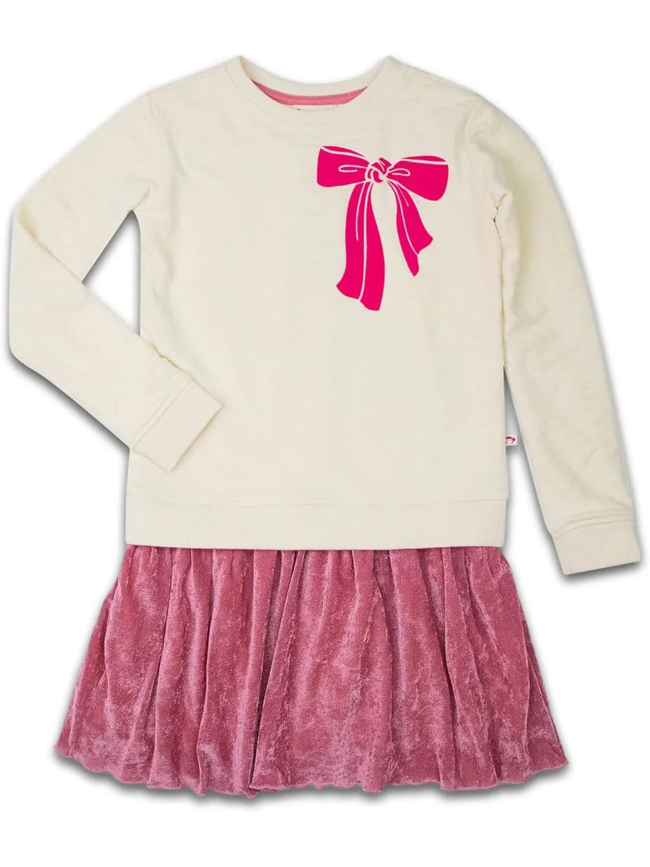 Платье Appaman Kids Sweatshirt Dress — бежевый
