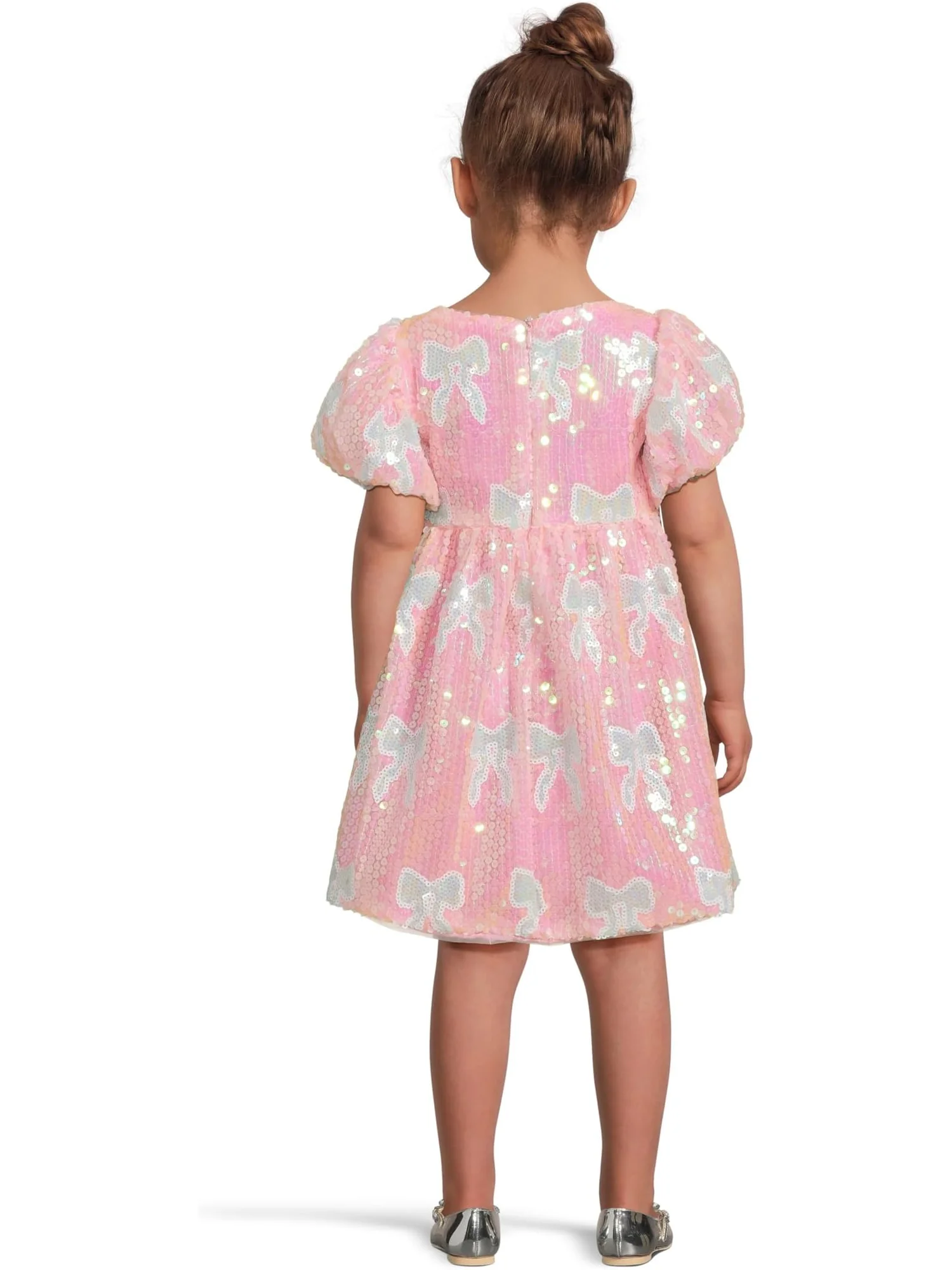 Платье Lola and The Boys Baby Blue Sequin Bow Dress — 2