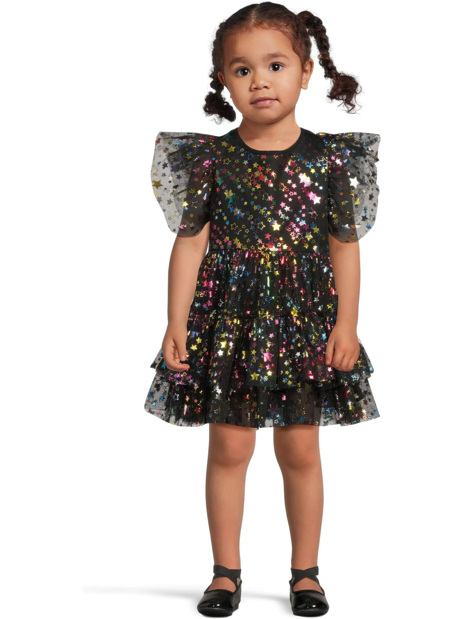 Платье Lola and The Boys Shining Rainbow Star Tulle Dress — черный