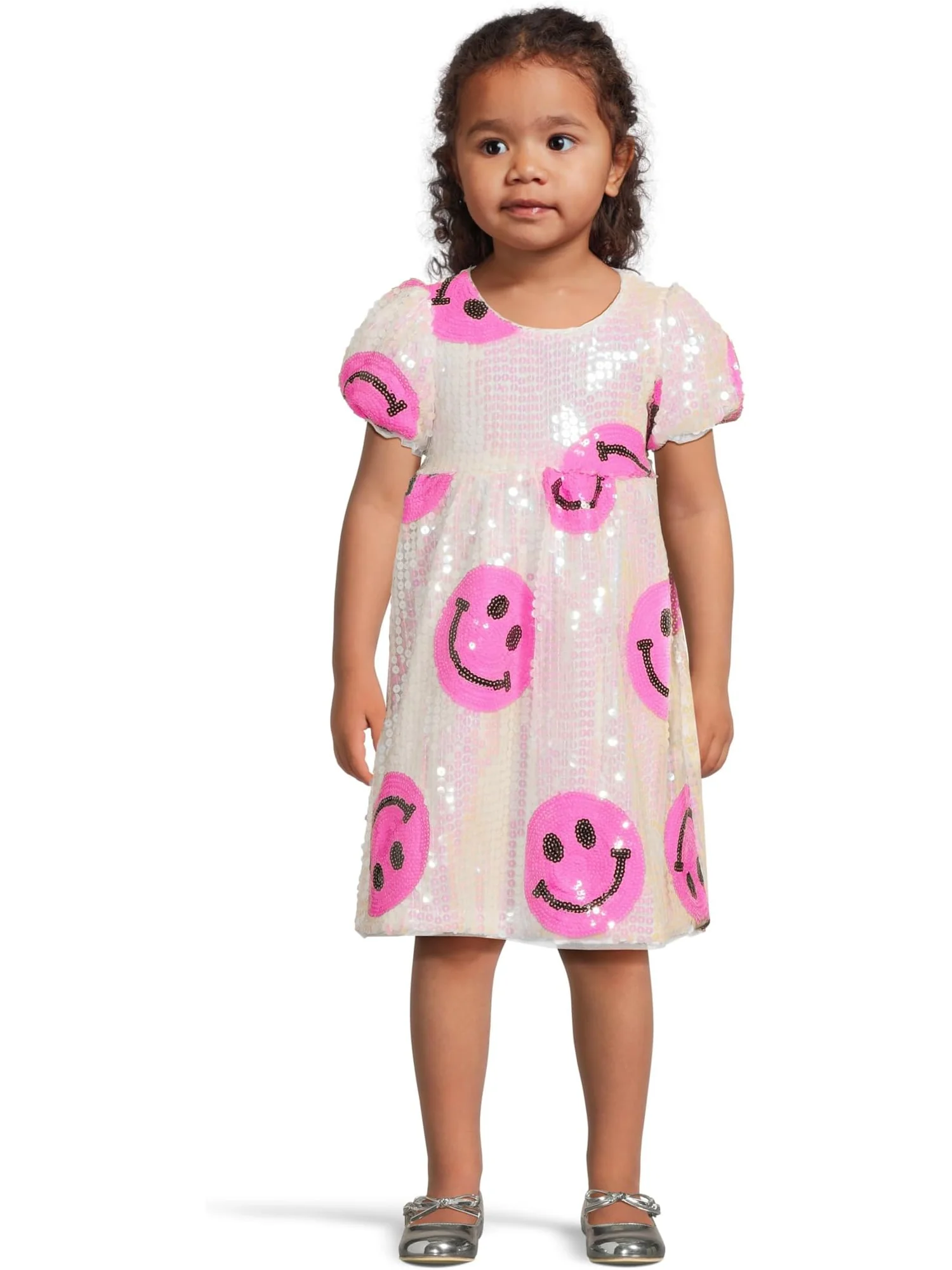 Платье Lola and The Boys Pinkie Happy Emoji Dress — розовый
