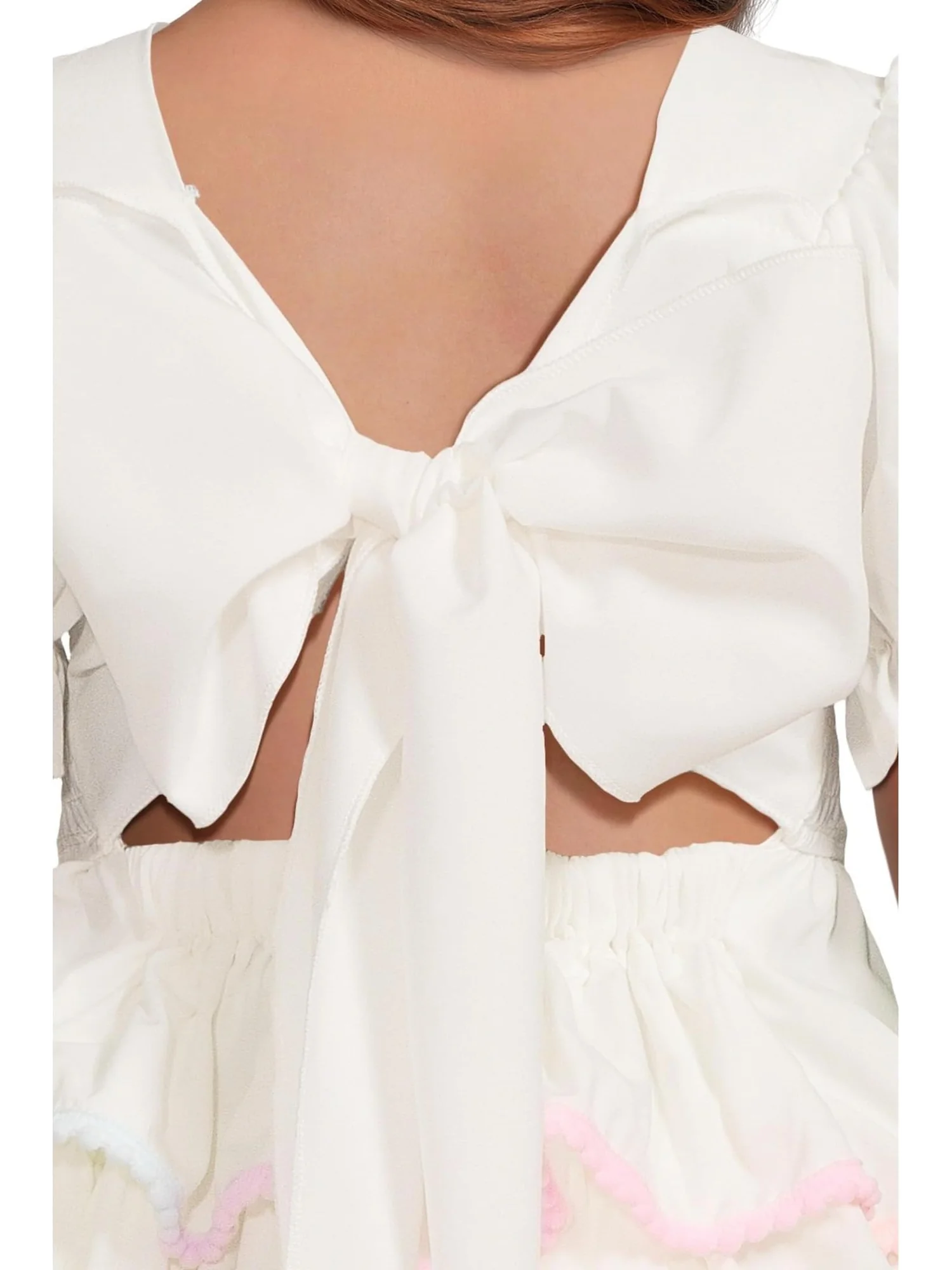 Платье Lola and The Boys White Rainbow Tier Dress — 3