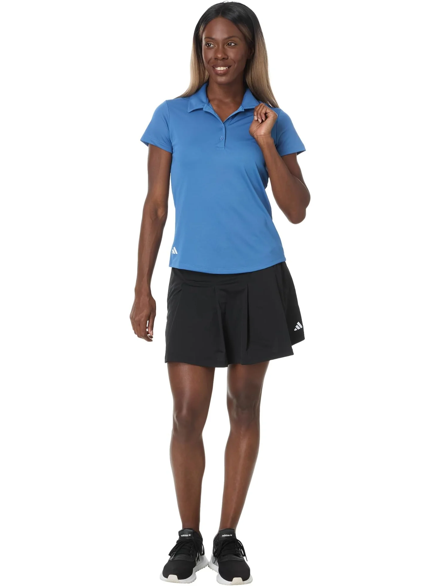 Поло adidas Golf Performance Solid Short Sleeve Golf Polo Shirt, цвет Trace Royal — 4