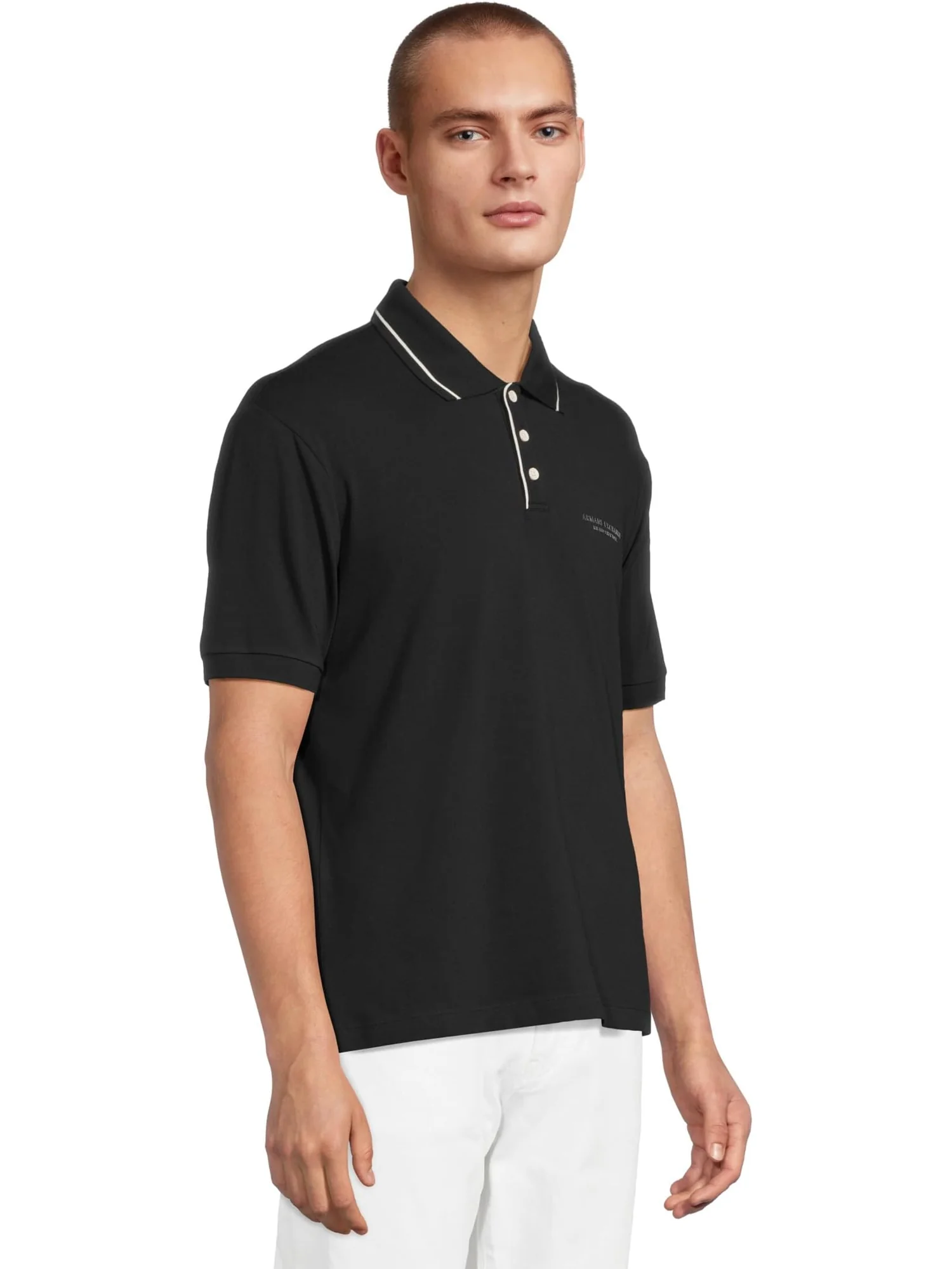 Поло Armani Exchange Milano/New York Logo Polo Shirt — 2