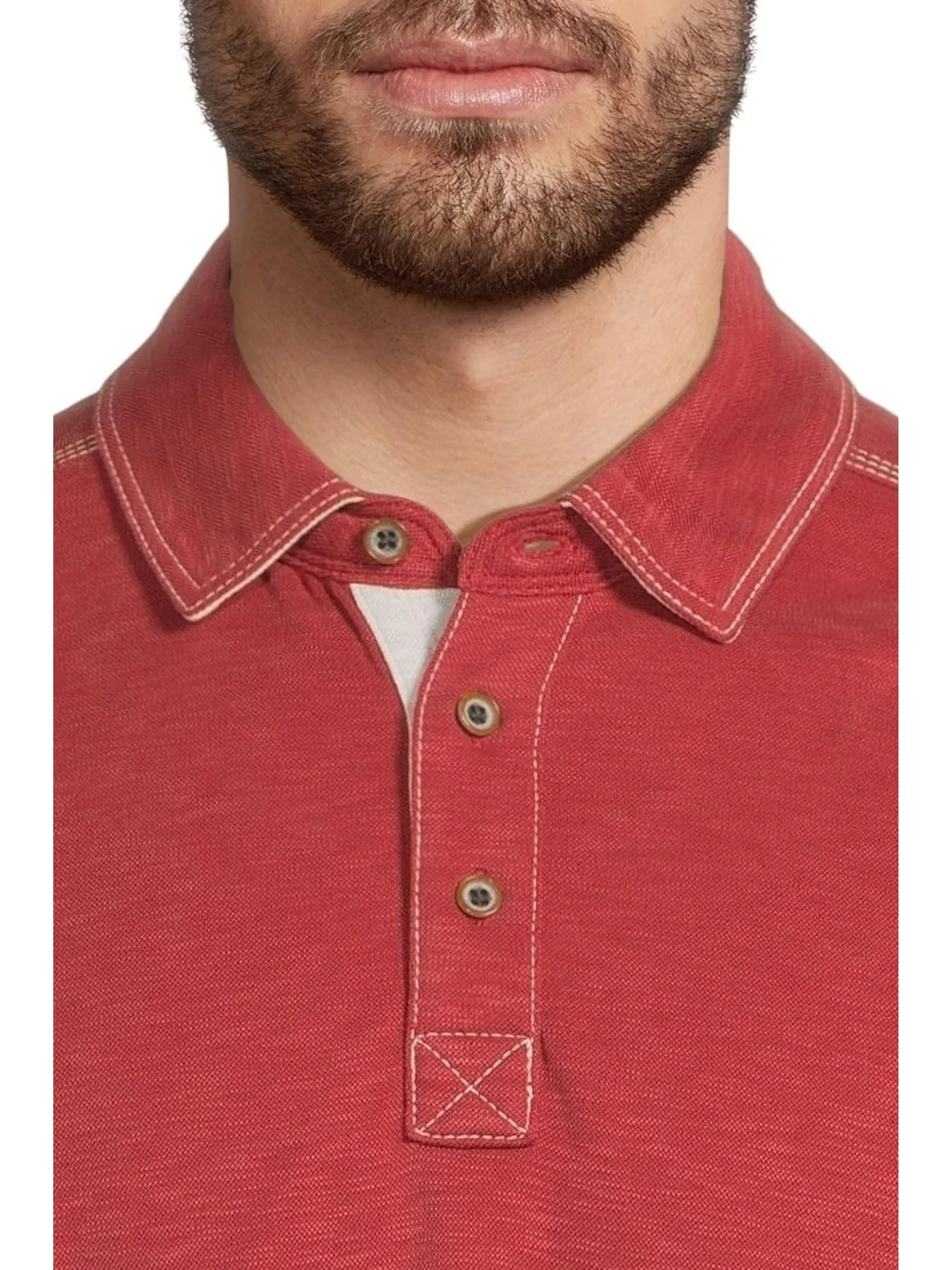 Поло Johnston & Murphy Vintage Slub Long-Sleeve Polo — 4