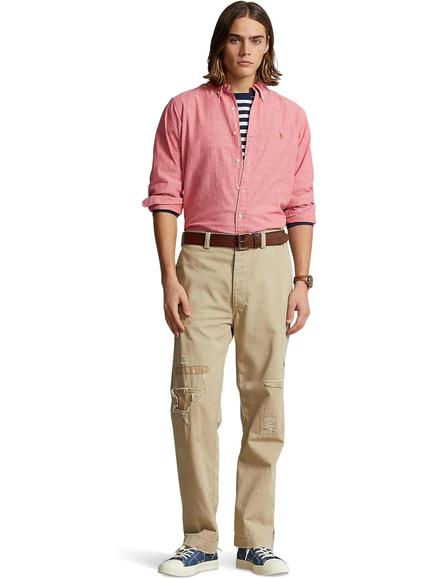 Поло Polo Ralph Lauren Classic Fit Chambray Shirt — 4