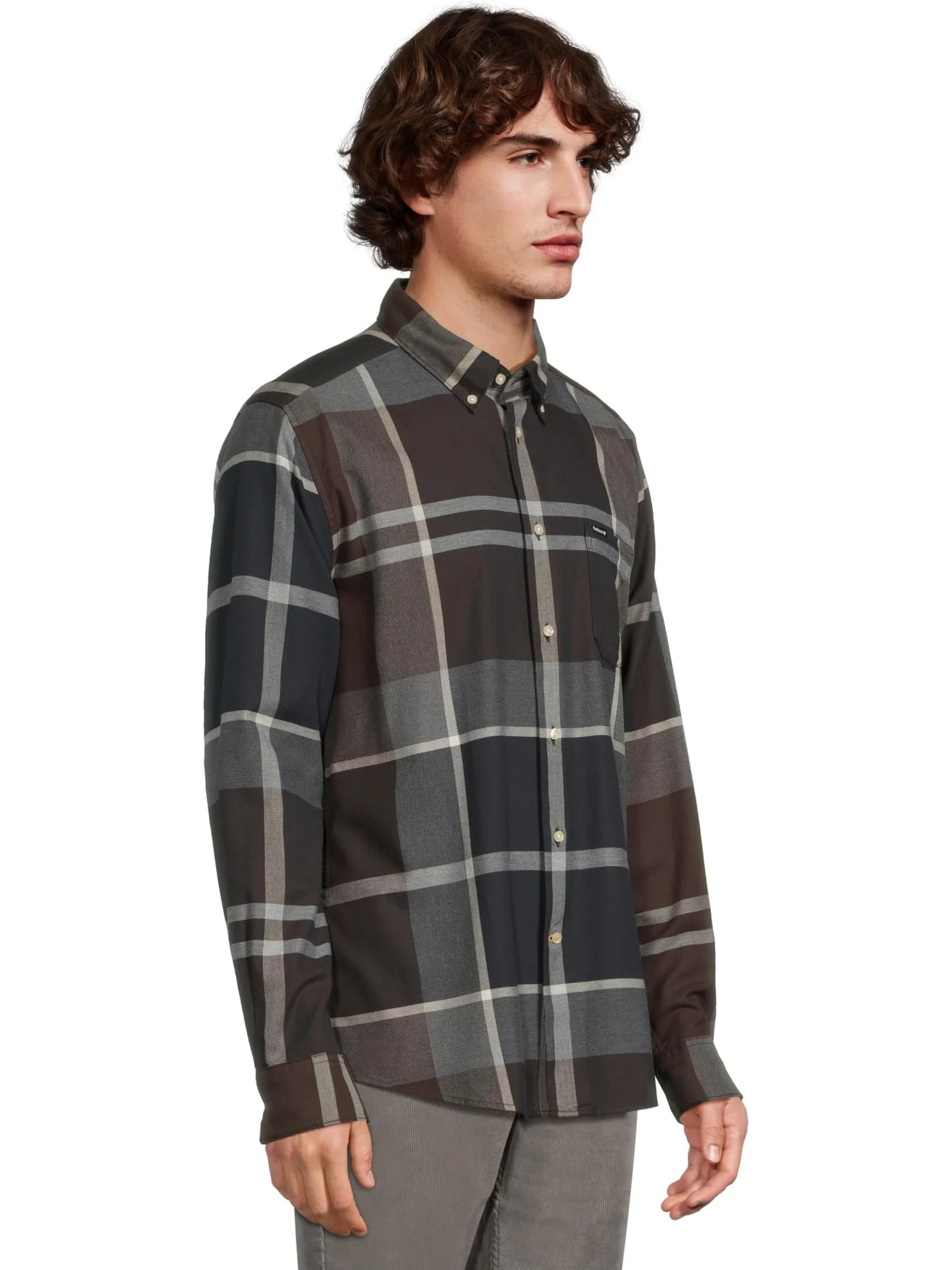Мужская рубашка Dunoon Tallored Barbour, Midnight Oak Tartan — 2