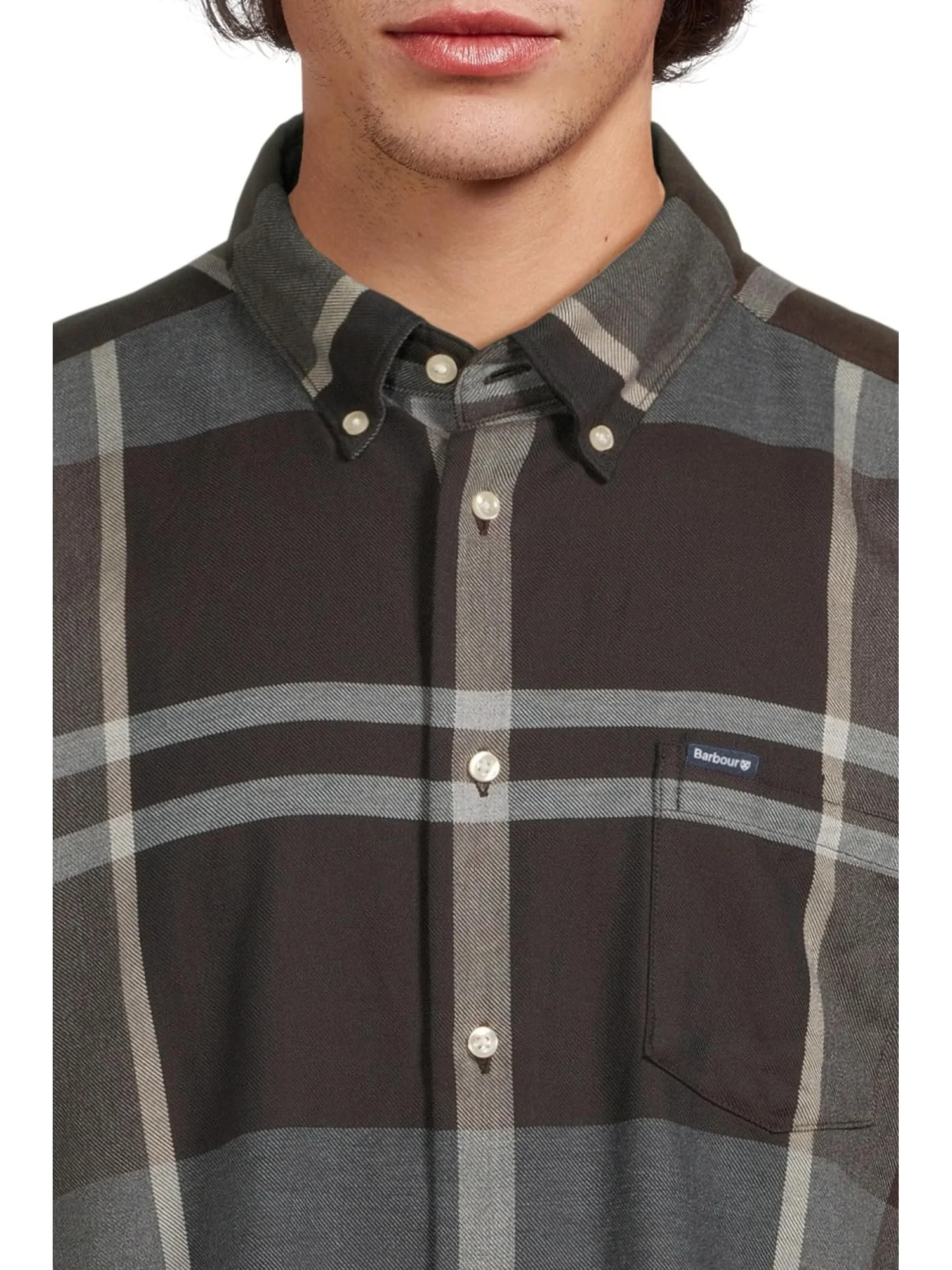 Мужская рубашка Dunoon Tallored Barbour, Midnight Oak Tartan — 4