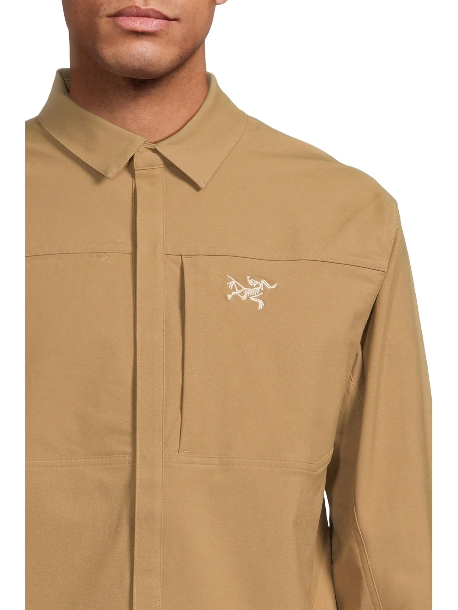Рубашка Arc'teryx Cronin Cotton Overshirt, цвет Canvas — 4