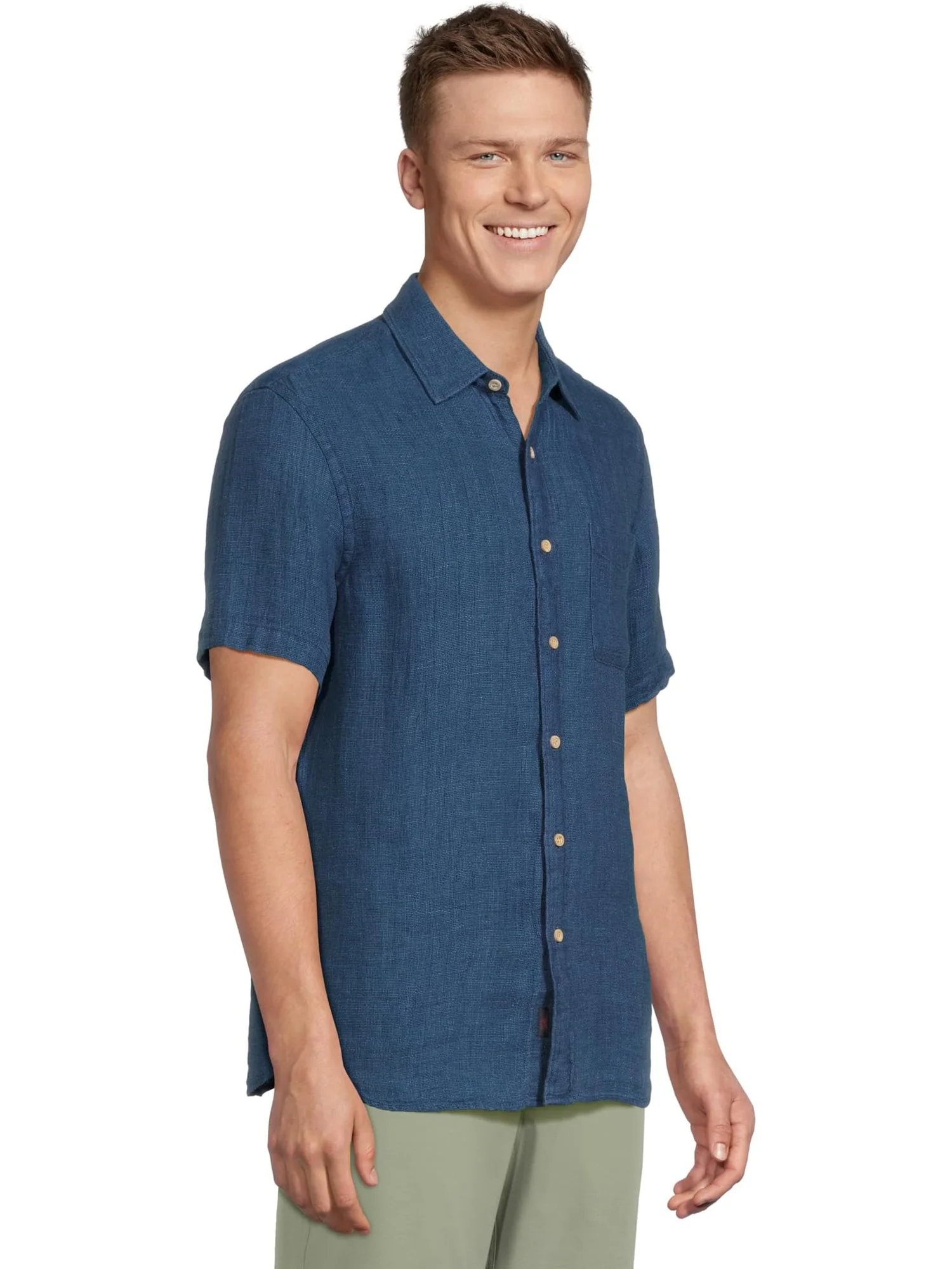 Рубашка Faherty Short Sleeve Palma Linen Shirt — 2