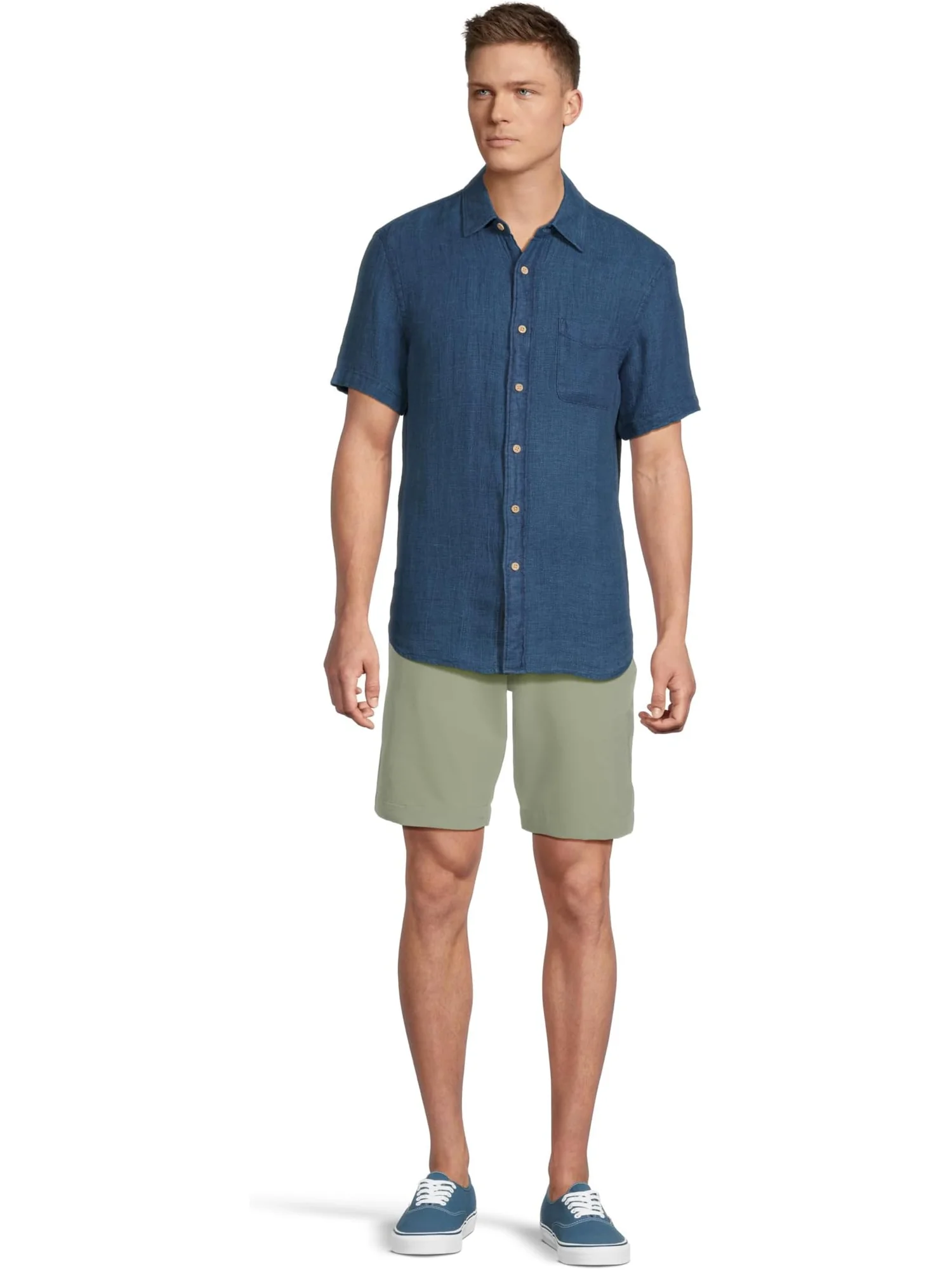 Рубашка Faherty Short Sleeve Palma Linen Shirt — 5