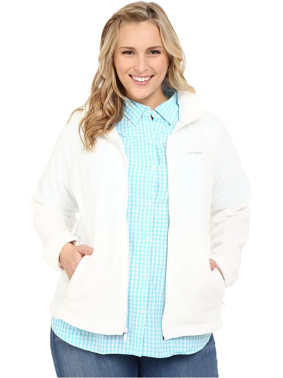 Куртка Plus Size Benton Springs Full Zip Columbia — изображение 5 из 7, морская соль