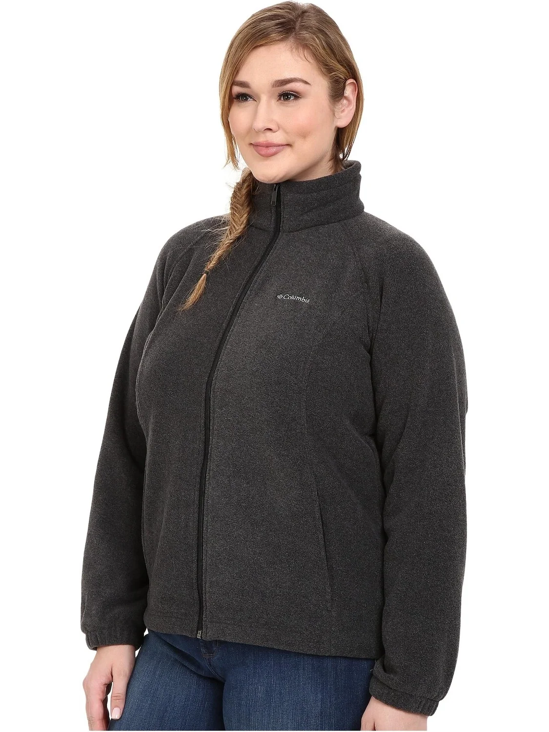 Куртка Plus Size Benton Springs Full Zip Columbia — изображение 2 из 6, темно-серый