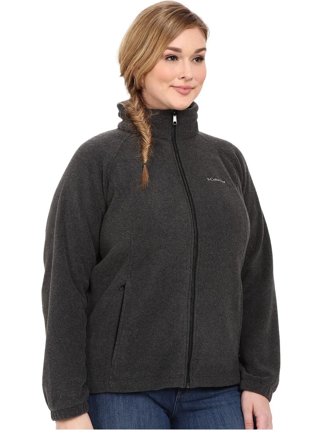 Куртка Plus Size Benton Springs Full Zip Columbia — изображение 4 из 6, темно-серый