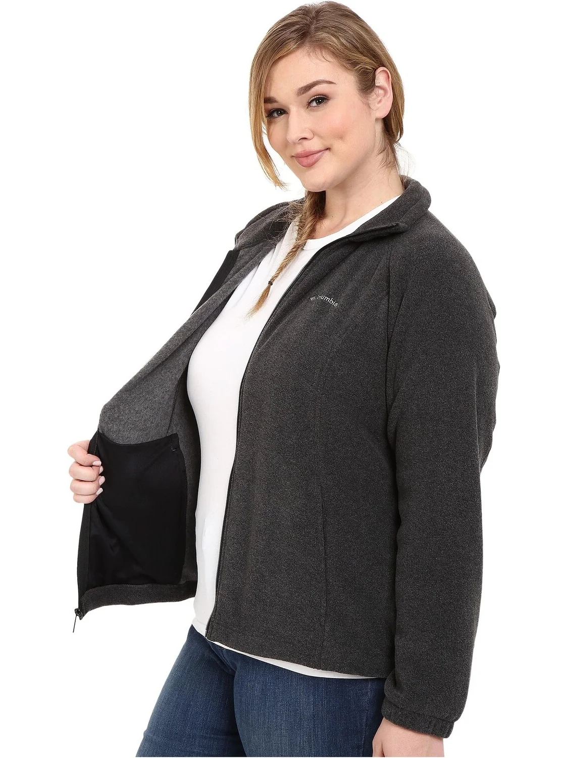 Куртка Plus Size Benton Springs Full Zip Columbia — изображение 5 из 6, темно-серый