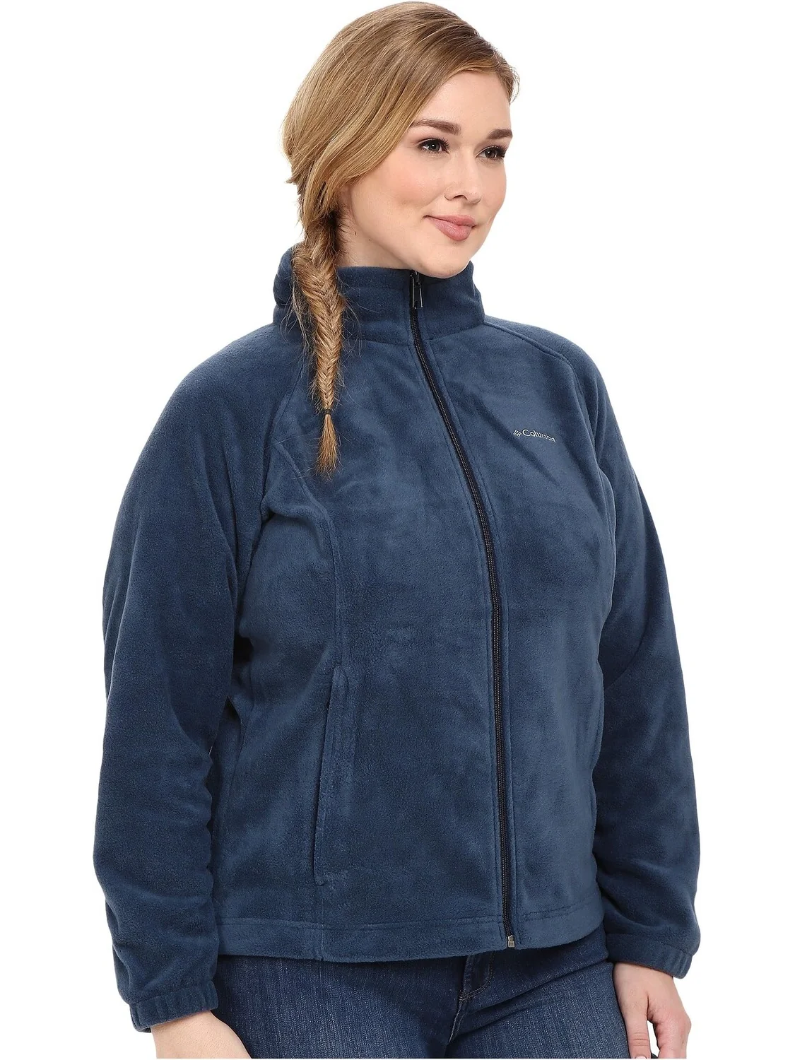 Куртка Plus Size Benton Springs Full Zip Columbia — изображение 4 из 6, темно-синий