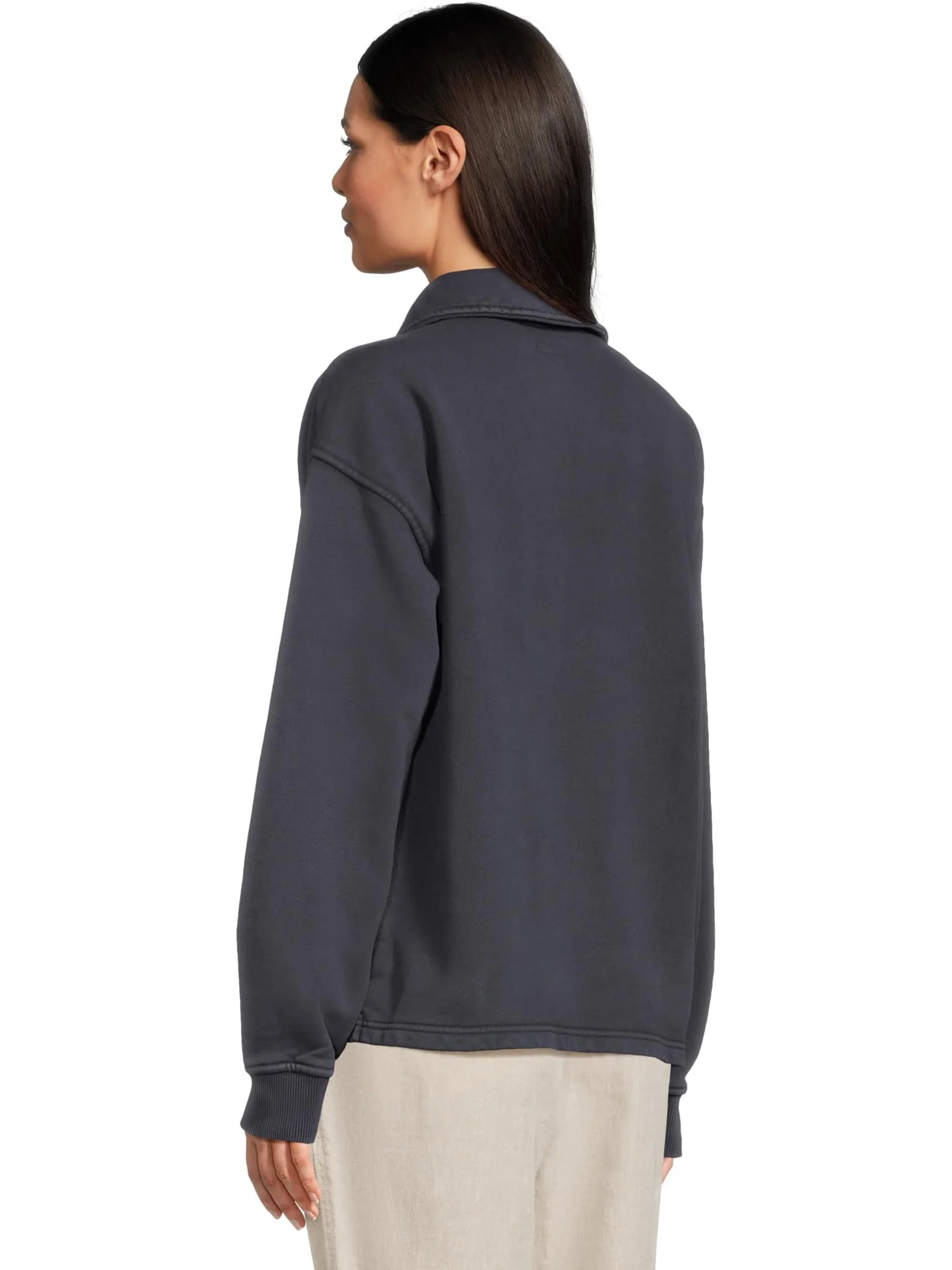 Толстовка L.L.Bean Sunwashed Sweatshirt Splitneck Polo — 3