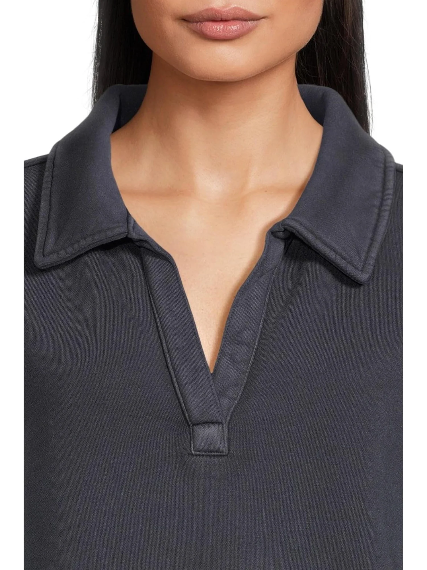 Толстовка L.L.Bean Sunwashed Sweatshirt Splitneck Polo — 4