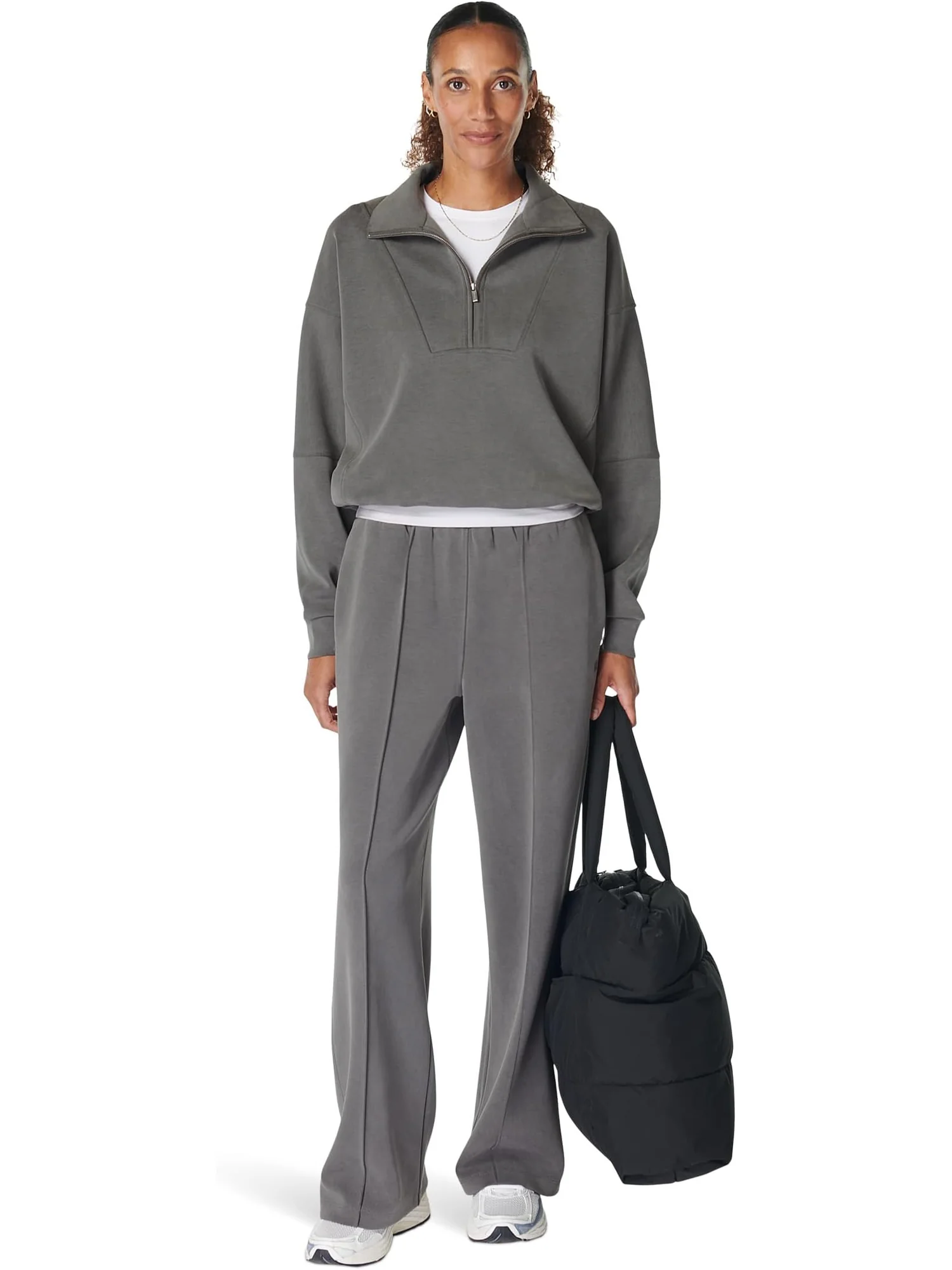 Толстовка Sweaty Betty Sand Wash Funnel Neck Half Zip — 5