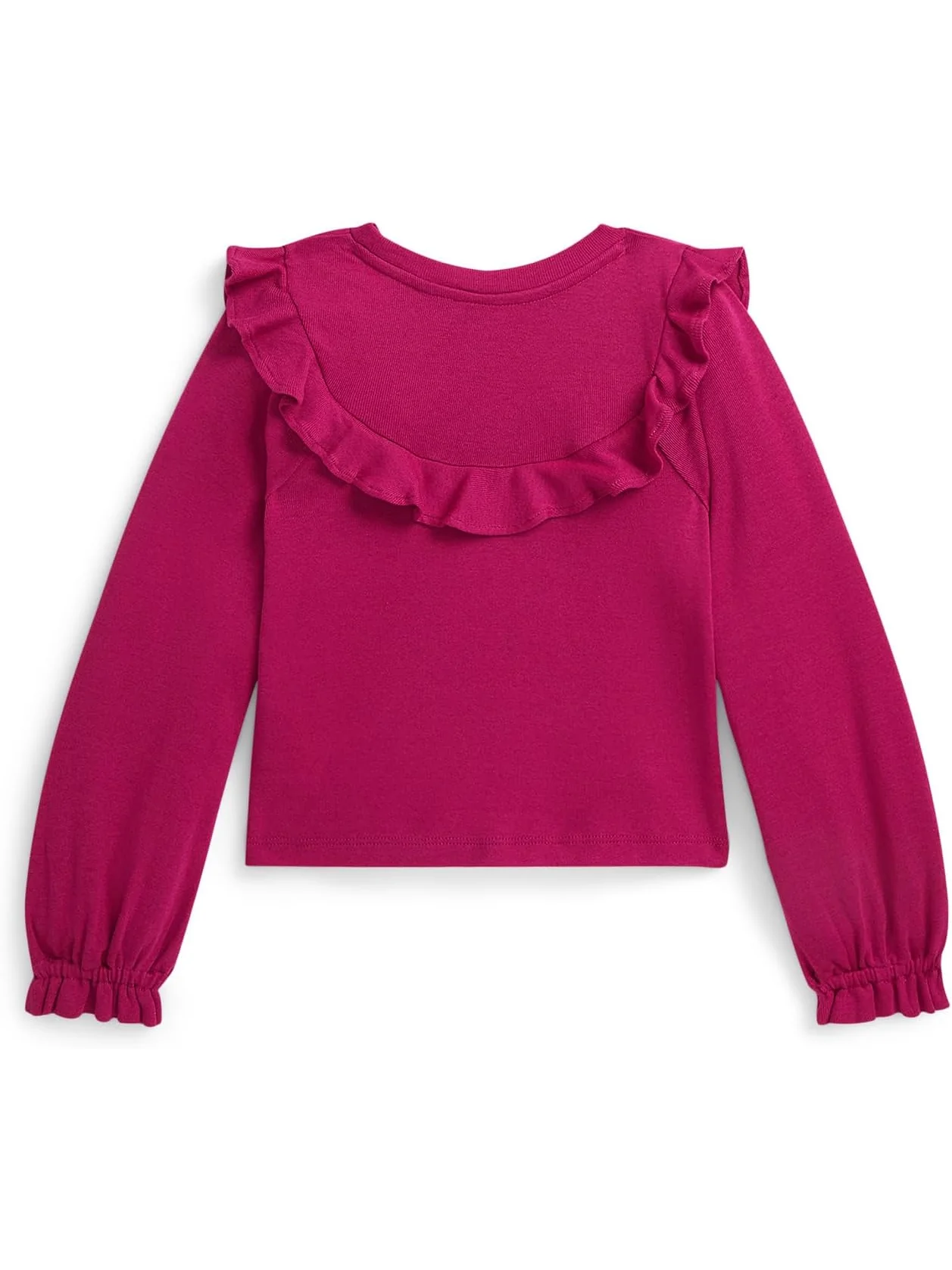 Топ Polo Ralph Lauren Kids Ruffled Cotton-Modal Top — 2