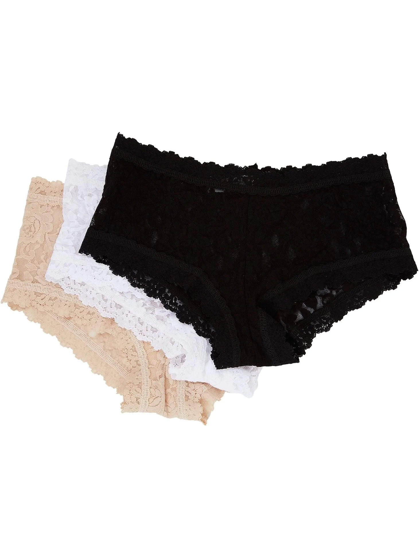 Трусы Hanky Panky Signature Lace Boyshorts 3-Pack — 1