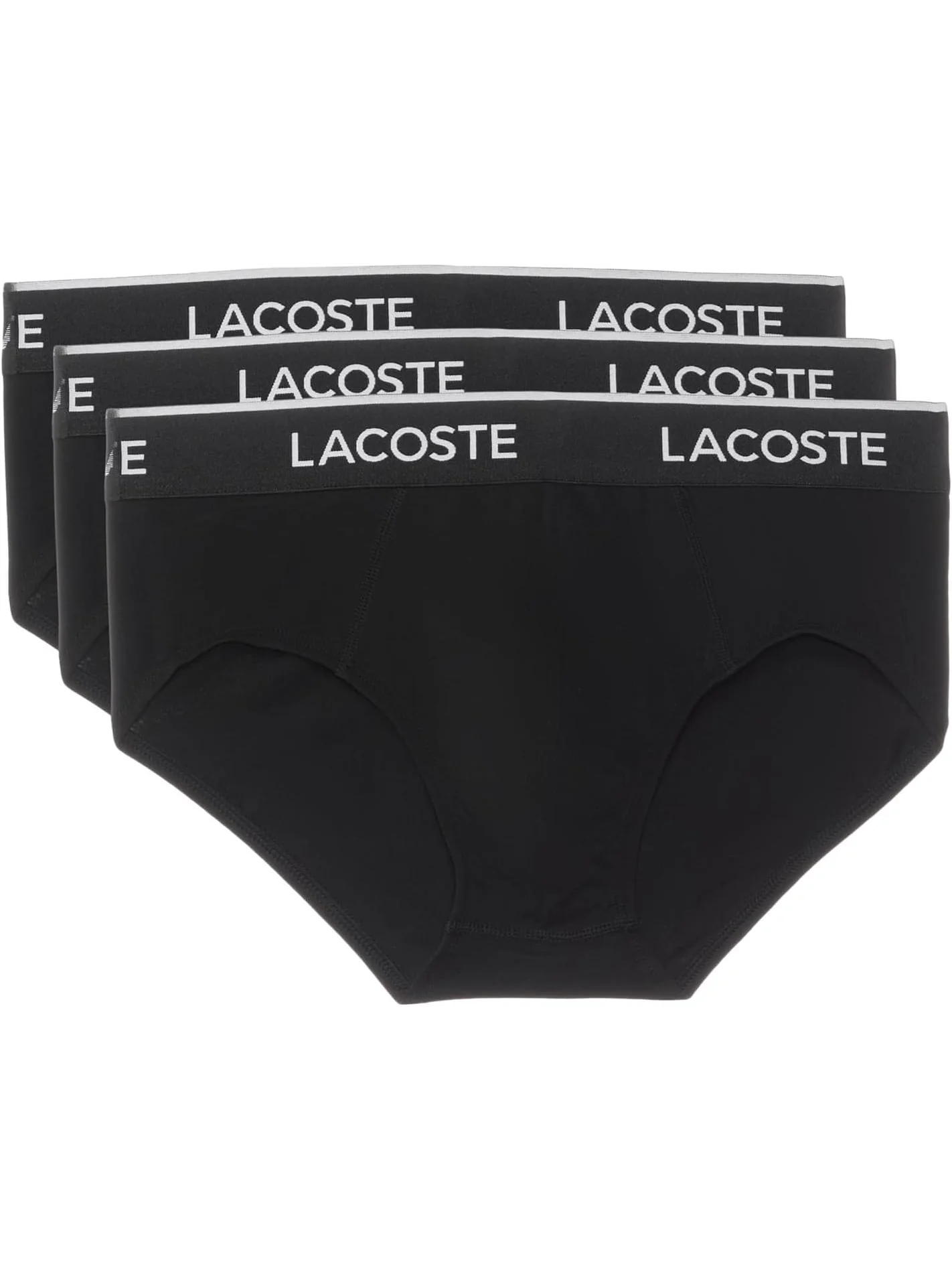 Трусы Lacoste Cotton Stretch Essentials Briefs 3-pack — 1