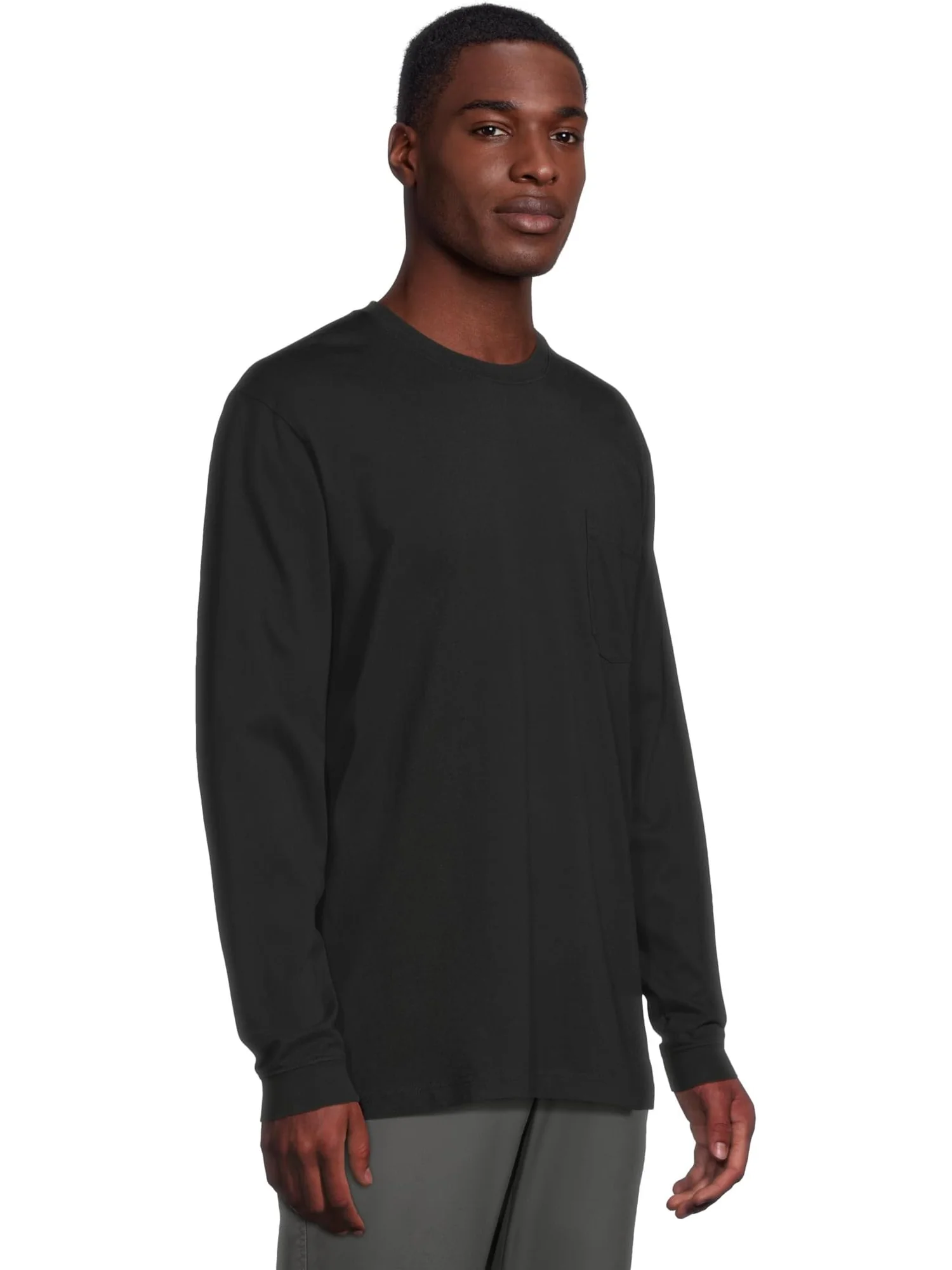 Футболка L.L.Bean Carefree Unshrinkable Tee With Pocket Traditional Fit Long-sleeve — 2