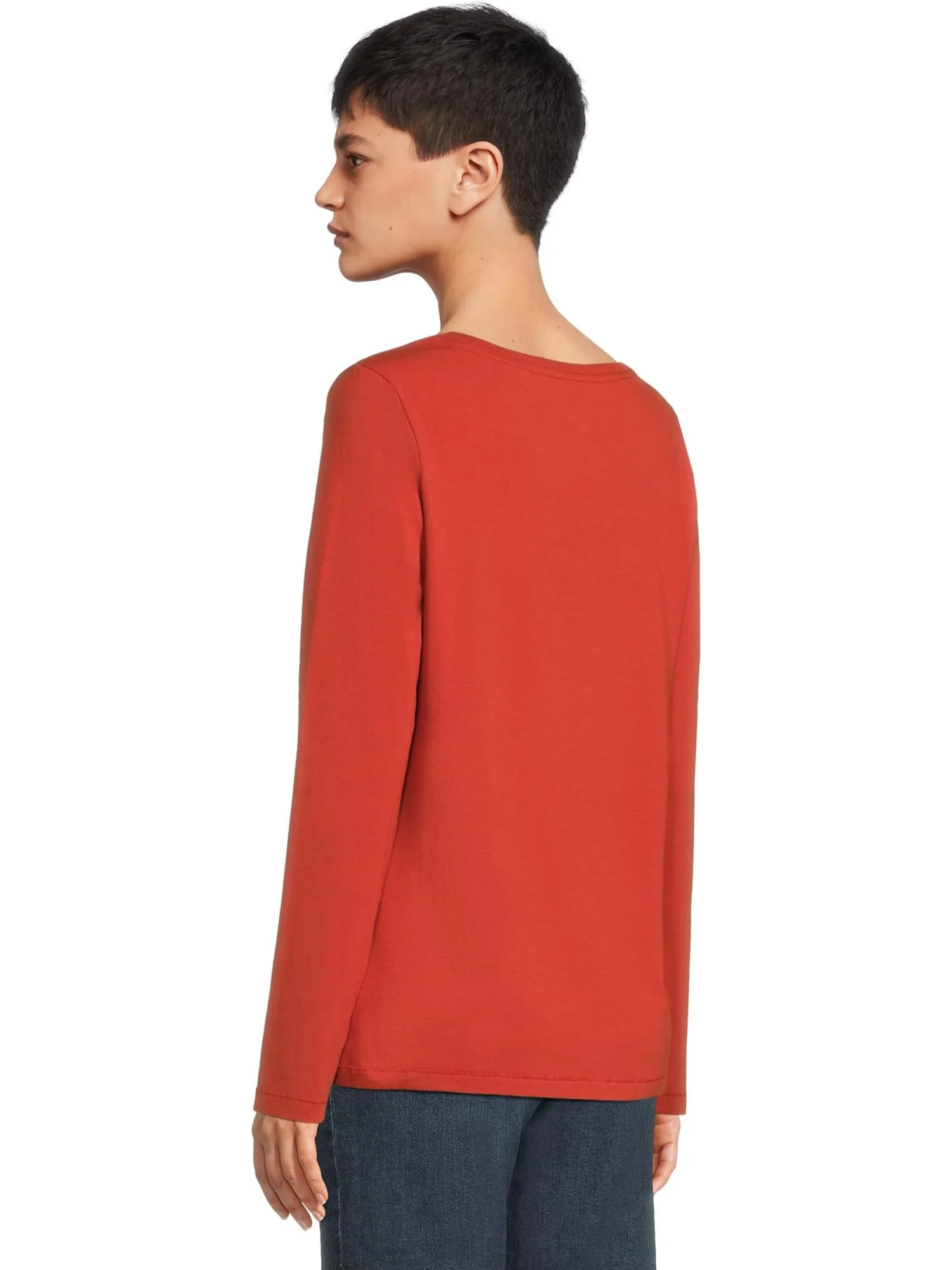 Футболка L.L.Bean Soft Stretch Supima Tee Scoop Neck Long Sleeve — 3