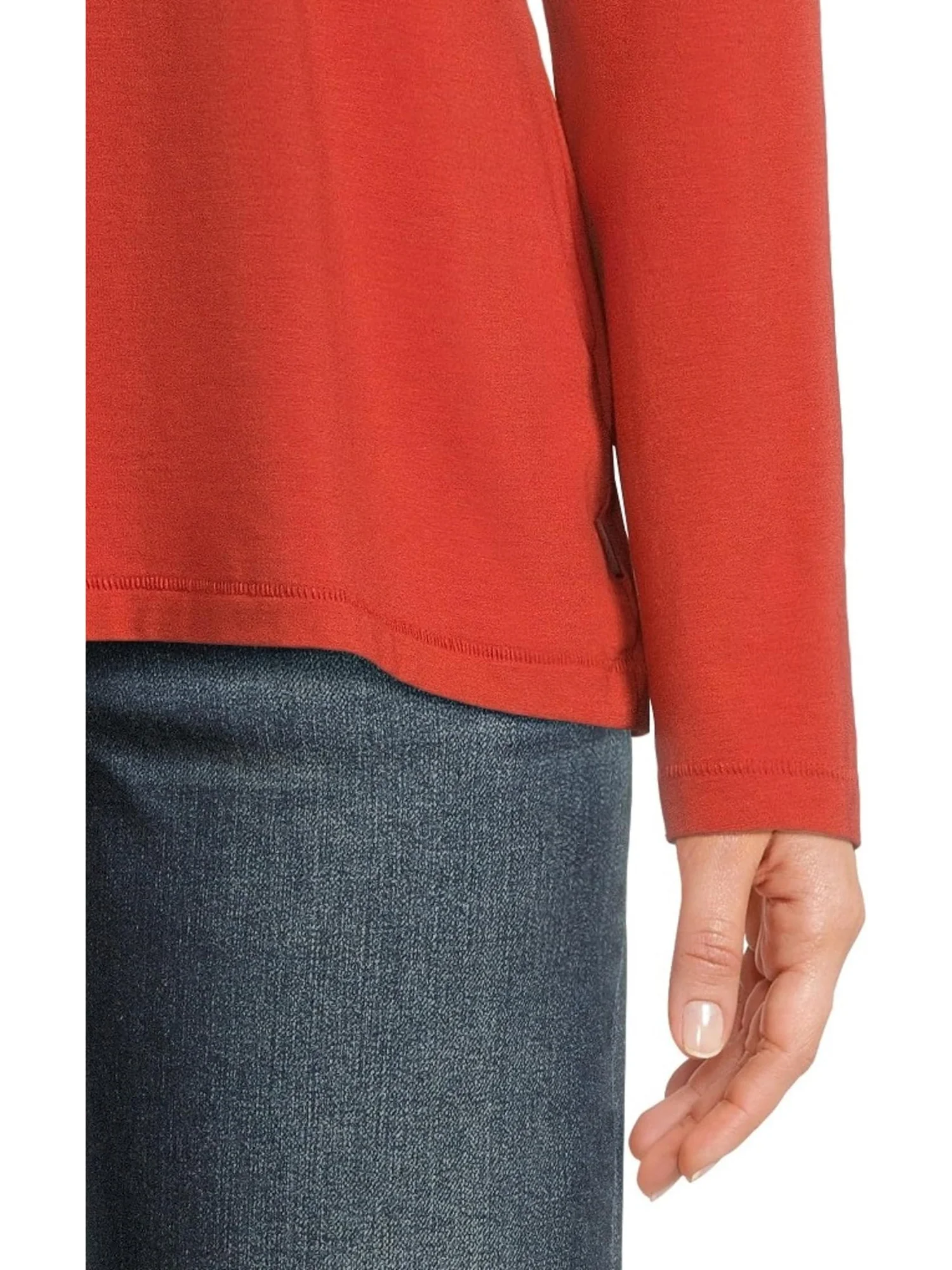 Футболка L.L.Bean Soft Stretch Supima Tee Scoop Neck Long Sleeve — 4