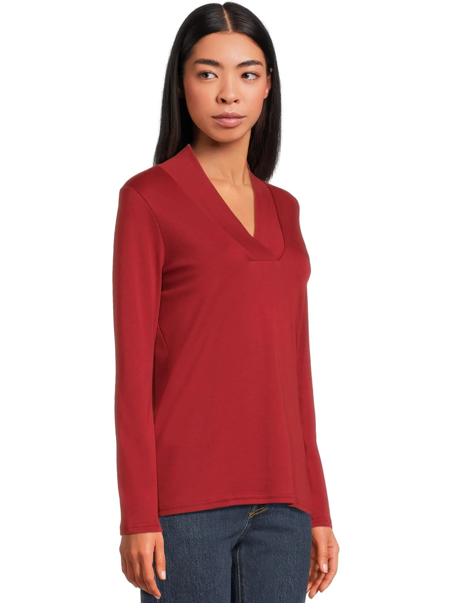 Футболка L.L.Bean Pima Shawl Long-Sleeve Cotton Tee — 2