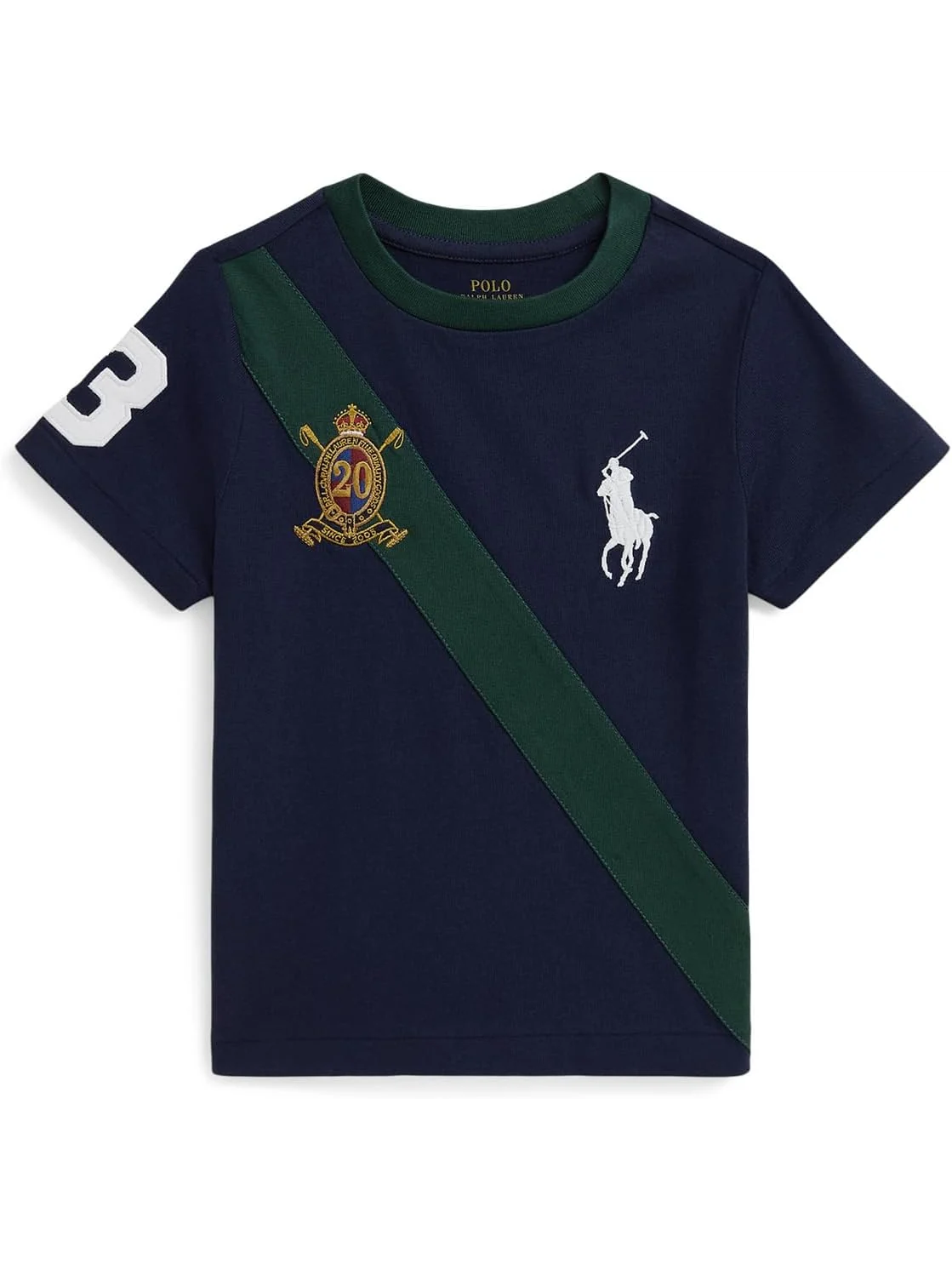 Футболка Polo Ralph Lauren Kids Big Pony 20th Anniversary Crest Tee — красный