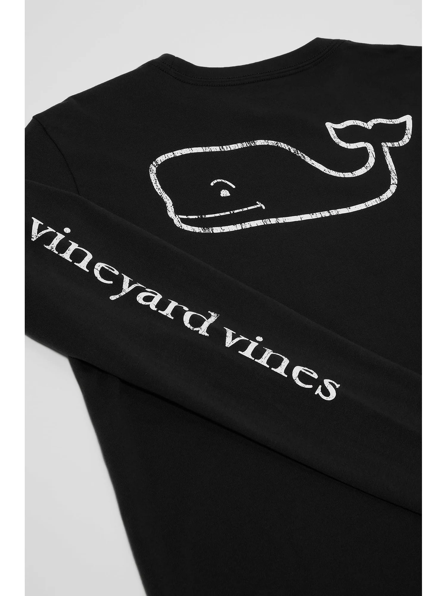 Футболка Vineyard Vines Kids Long Sleeve Vintage Whale Pocket Tee — 2