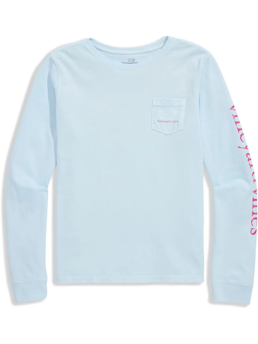 Футболка Vineyard Vines Kids Long Sleeve Pocket Tee — голубой