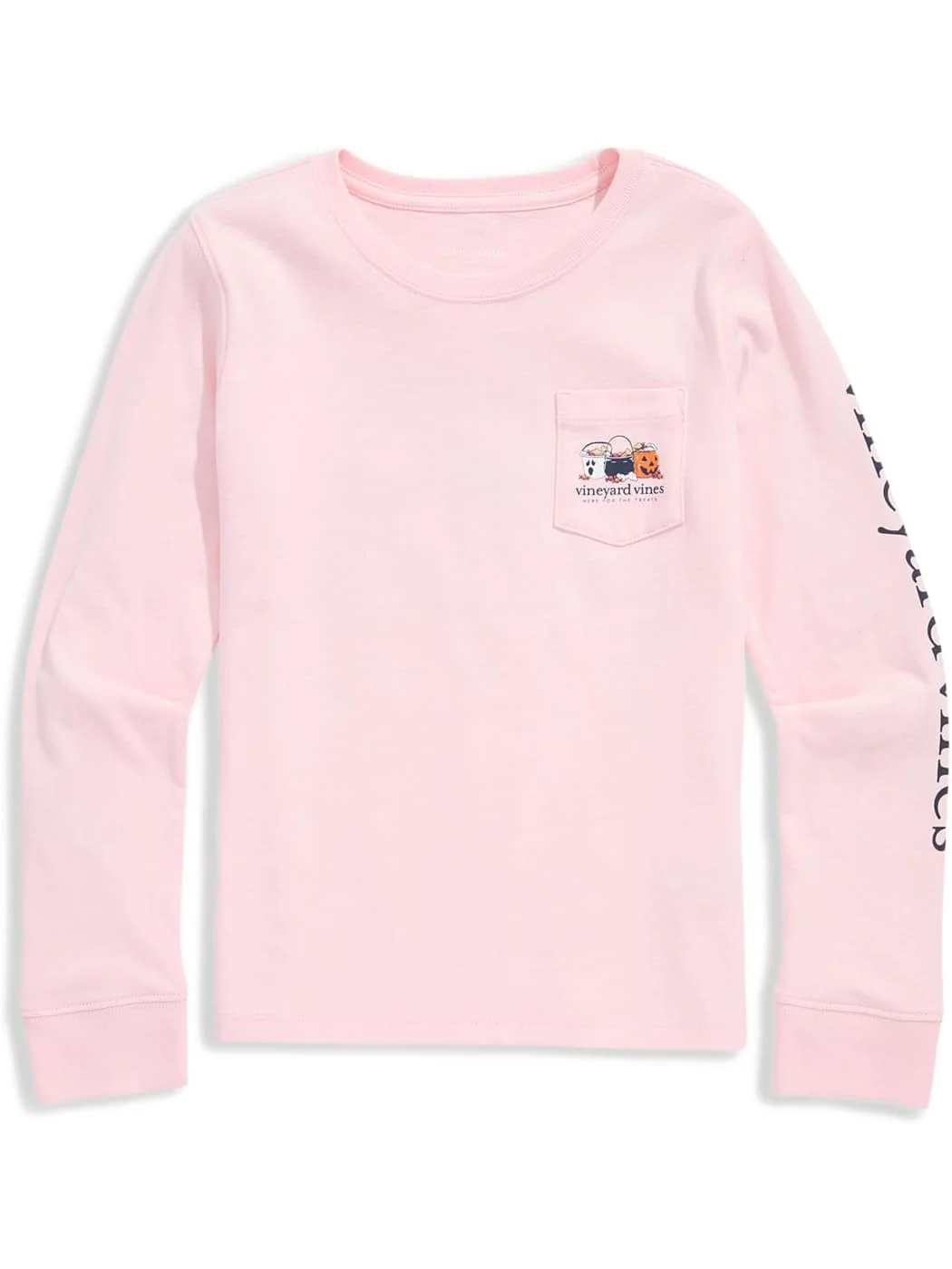 Футболка Vineyard Vines Kids Long Sleeve Pocket Tee — розовый