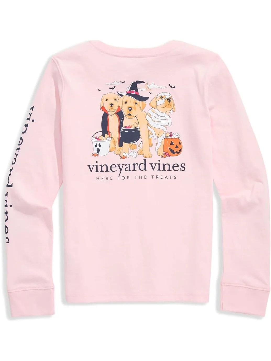 Футболка Vineyard Vines Kids Long Sleeve Pocket Tee — изображение 2 из 2, розовый