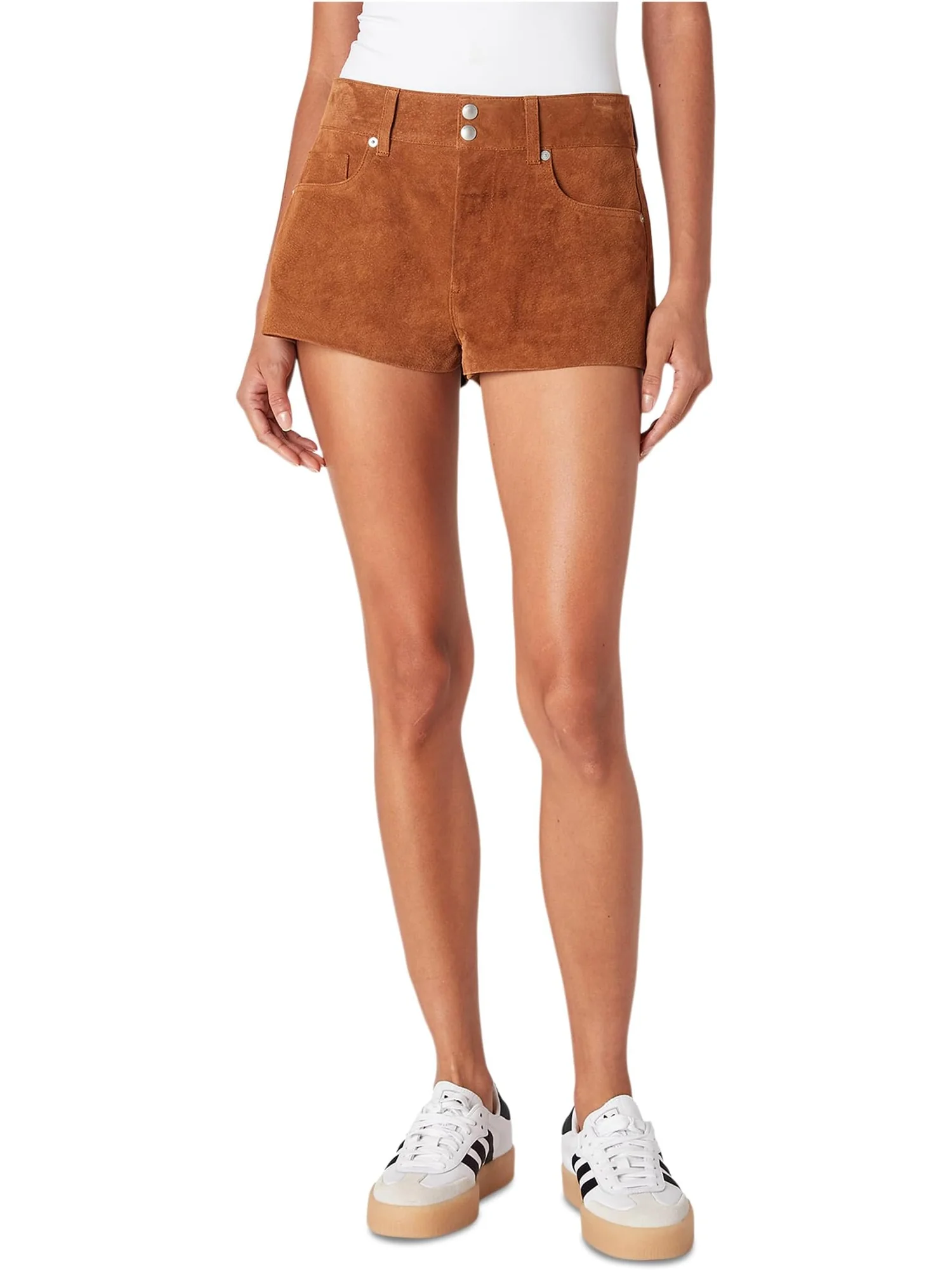 Шорты Blank NYC Fortune Cookie Suede Shorts — красный
