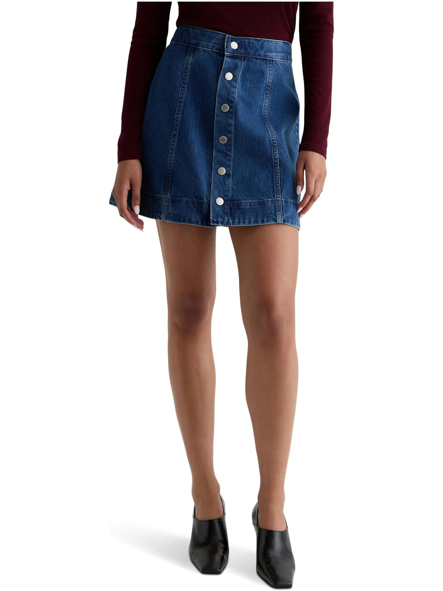Юбка AG Jeans Evie A Line Mini Skirt, цвет Denali — 1