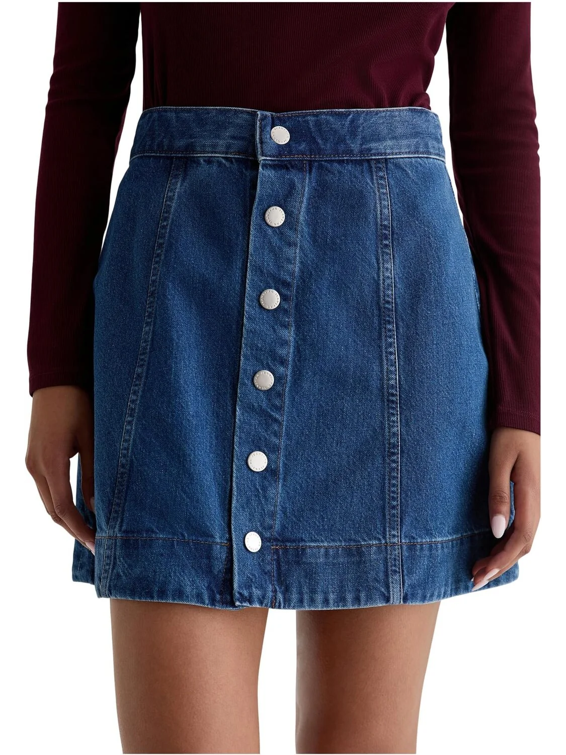 Юбка AG Jeans Evie A Line Mini Skirt, цвет Denali — 3