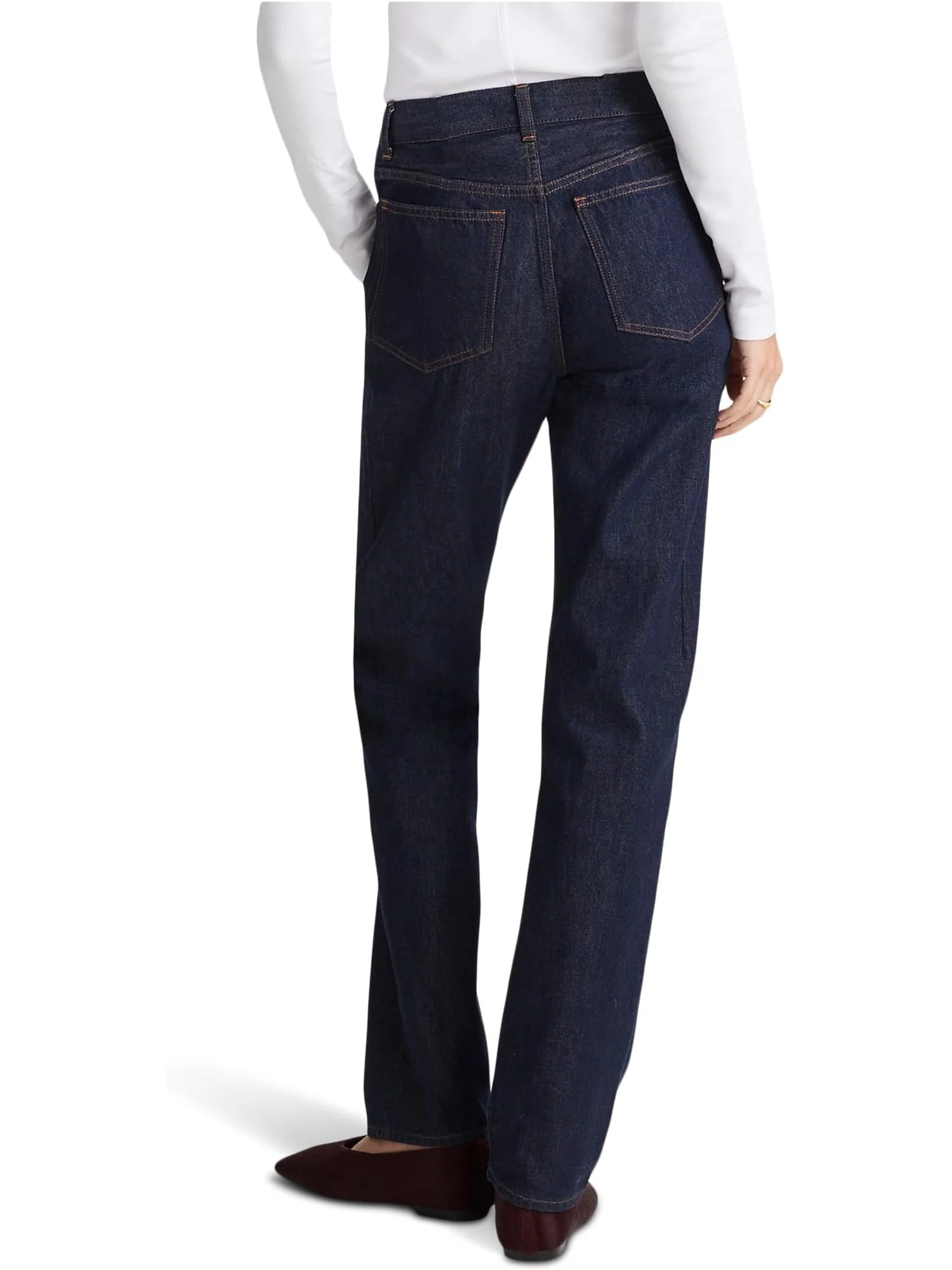 Женские удлиненные прямые джинсы с эффектом полоскания Madewell, Mckinney Wash — 3