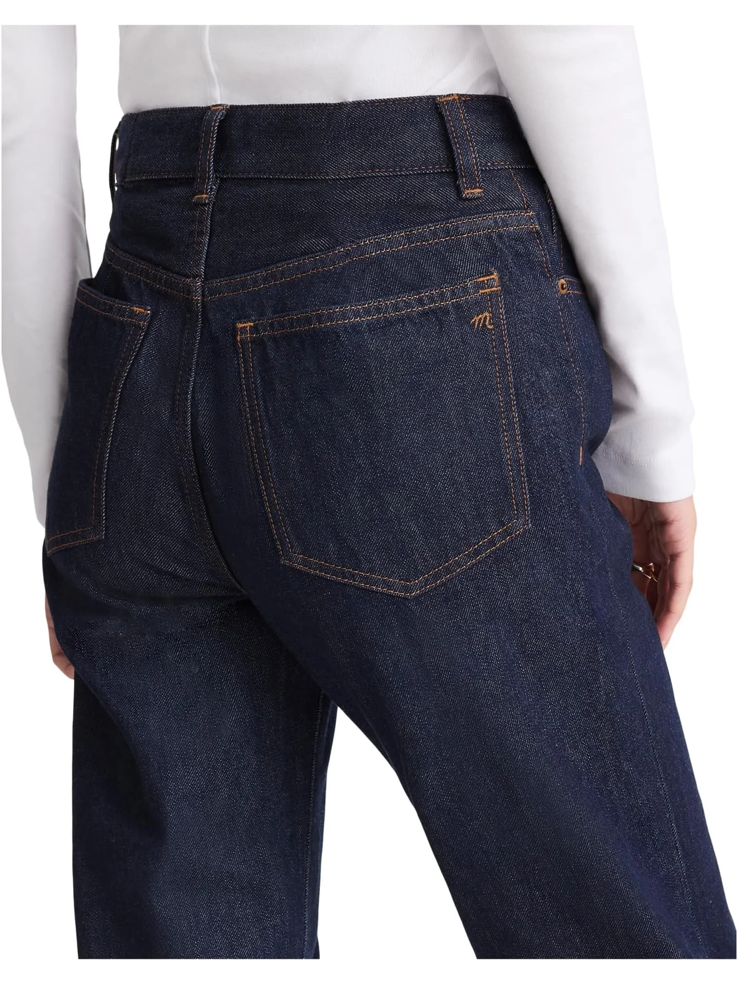 Женские удлиненные прямые джинсы с эффектом полоскания Madewell, Mckinney Wash — 4