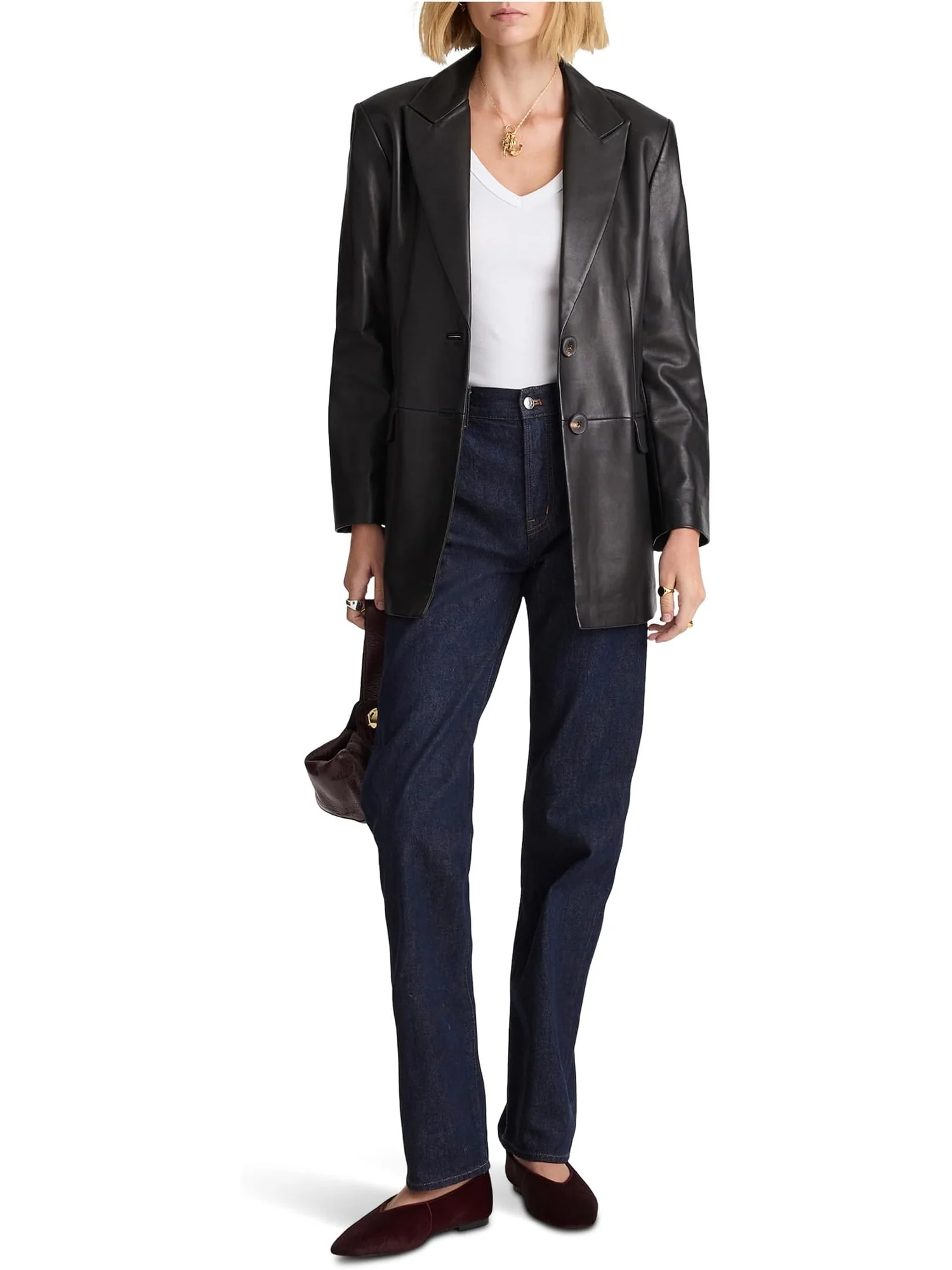 Женские удлиненные прямые джинсы с эффектом полоскания Madewell, Mckinney Wash — 5