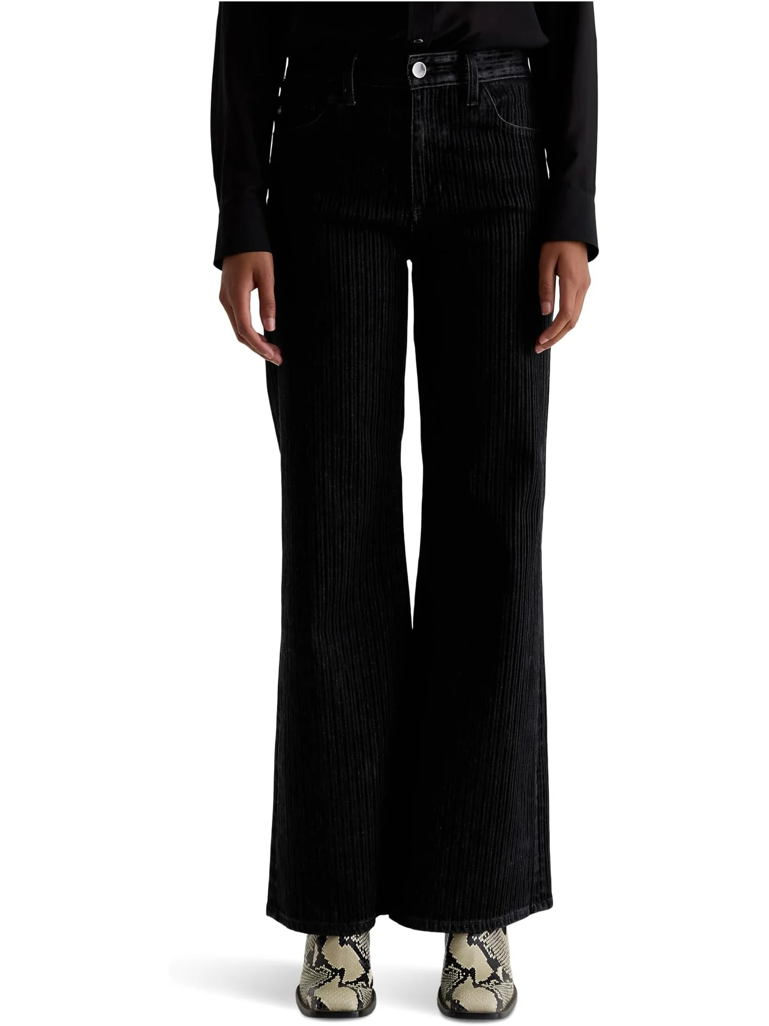Джинсы AG Jeans Women's Saige Mid Rise Wide Leg, Dress It Up — 1