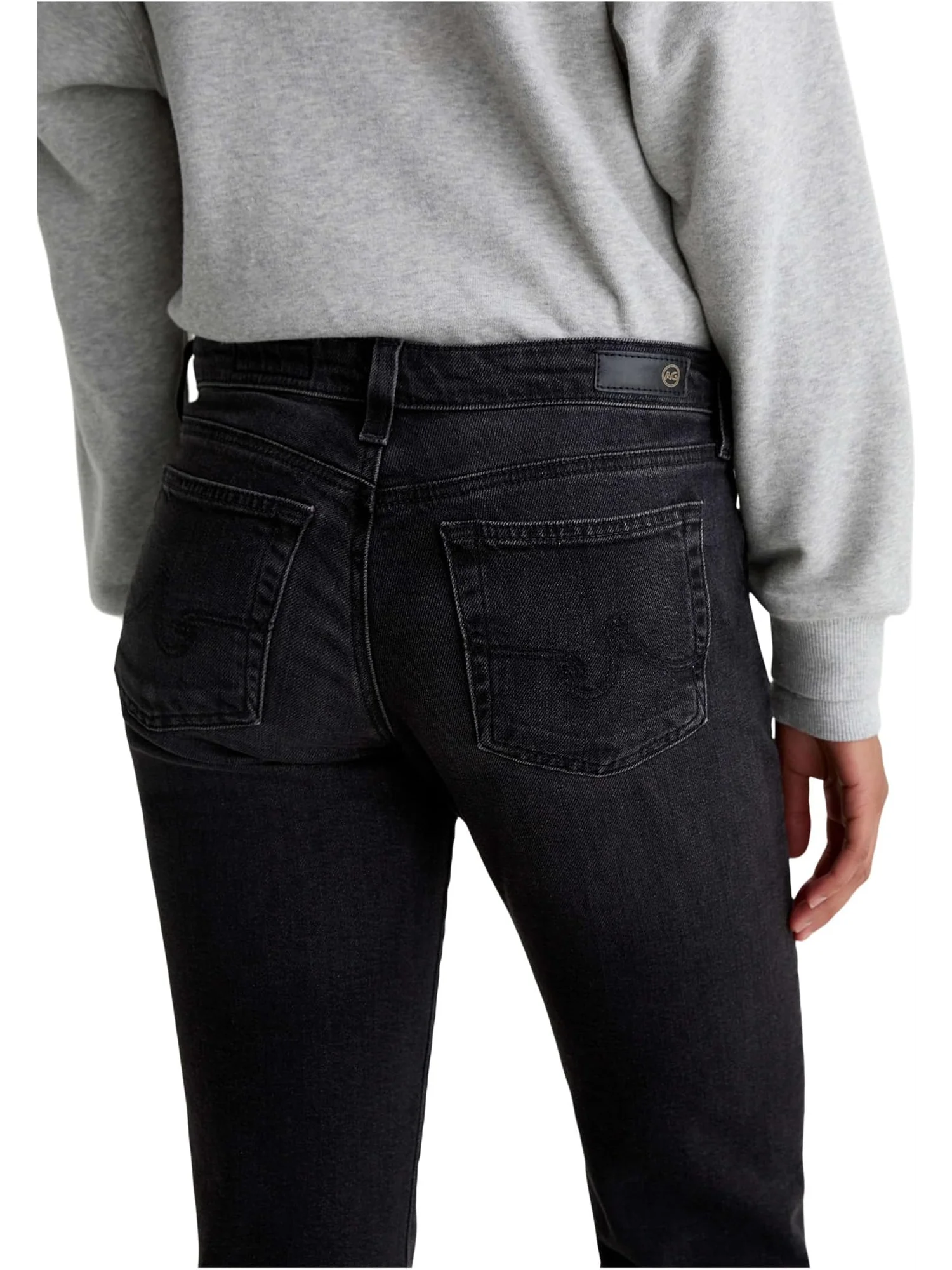 Женские облегающие прямые джинсы Sandra с низкой талией AG Jeans — 4