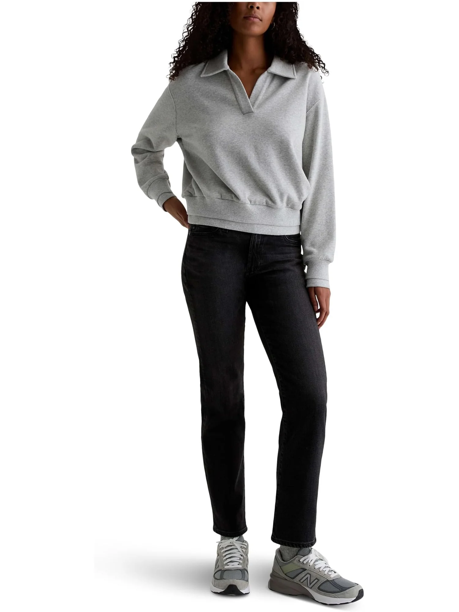 Женские облегающие прямые джинсы Sandra с низкой талией AG Jeans — 5